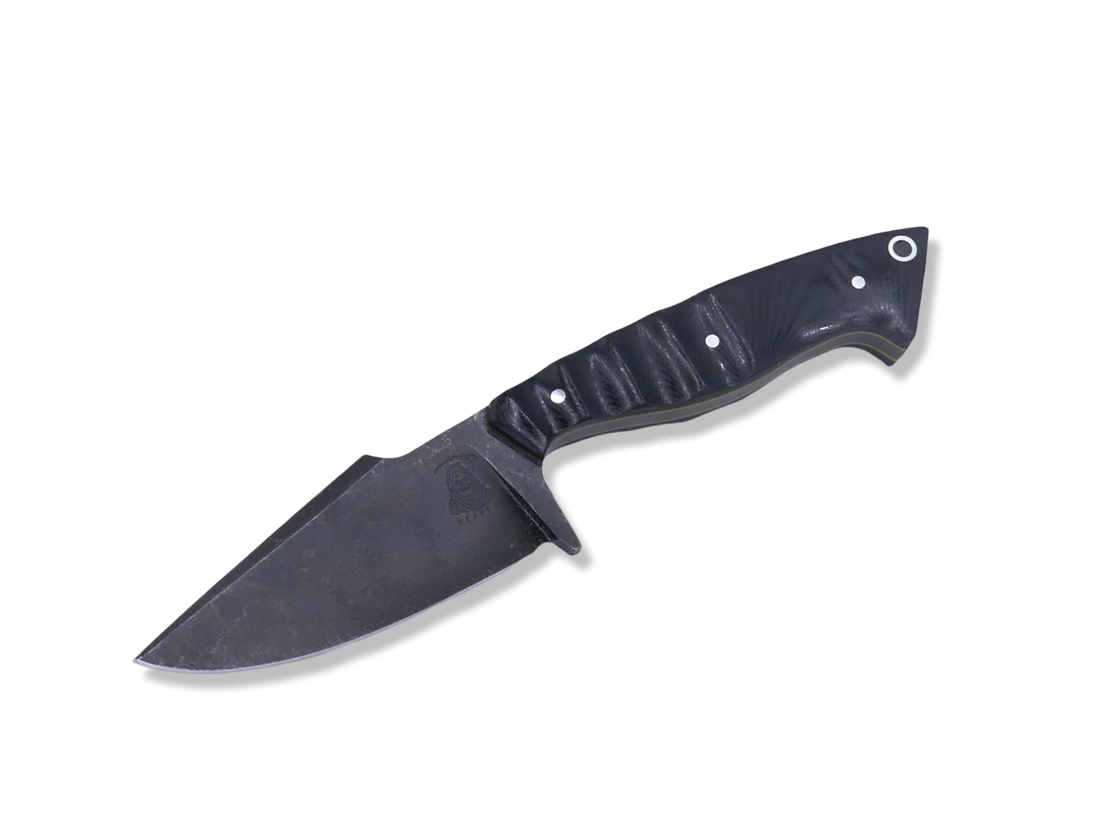 Reaper - Dark Stonewash / Black G-10 / Yellow G-10 Liner