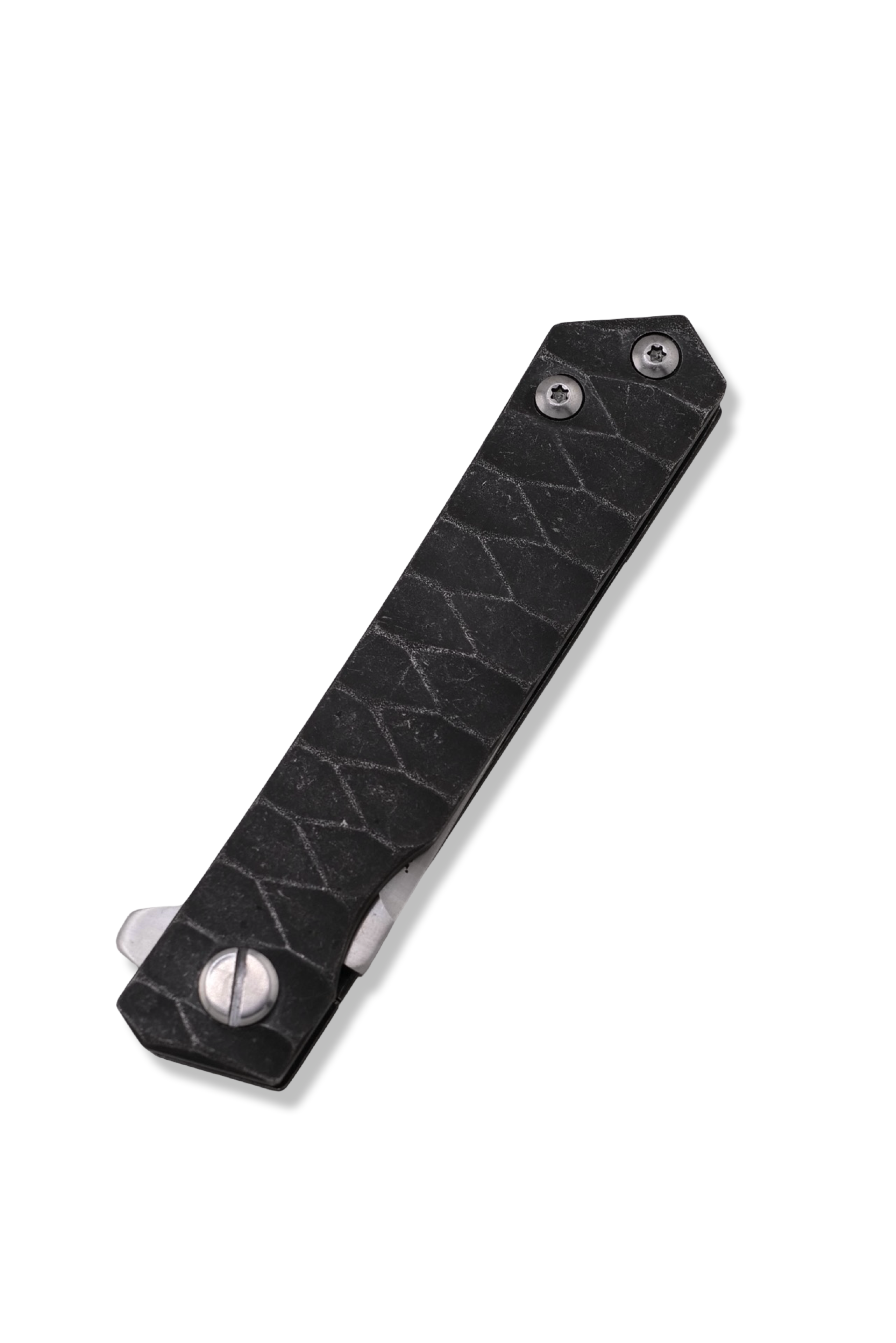 The Wayne Flipper Folder - Rock Textured Handle / Satin Finish