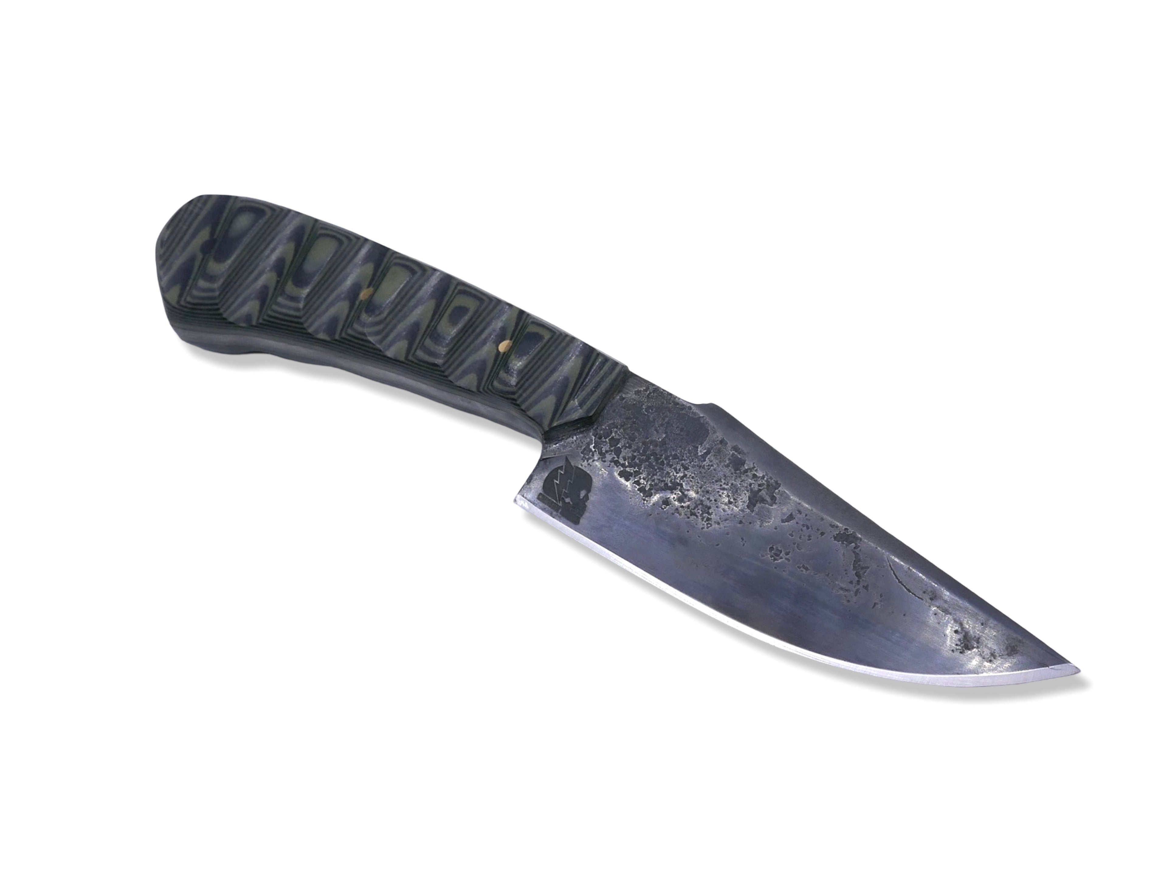 LEGIONNAIRE- Hand Forged / Black / Green G-10 Handle With OD Green G-10 Liner
