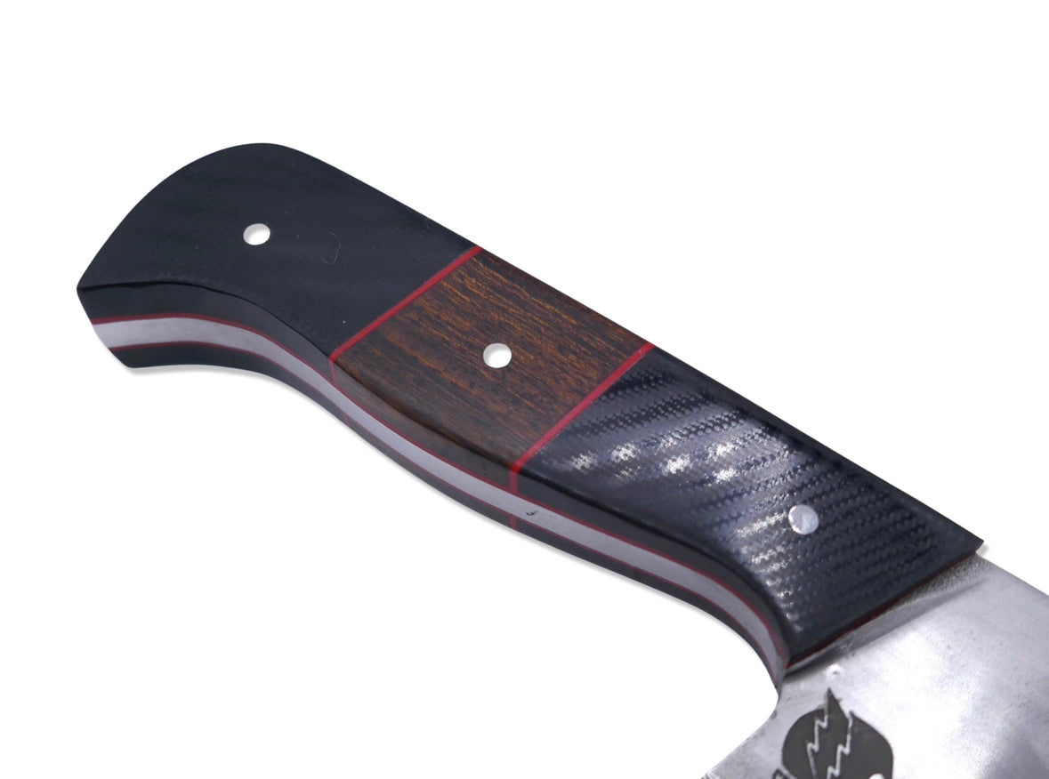 Hammerhead - Black G-10 / Ironwood Inlay / Red G-10 Liners
