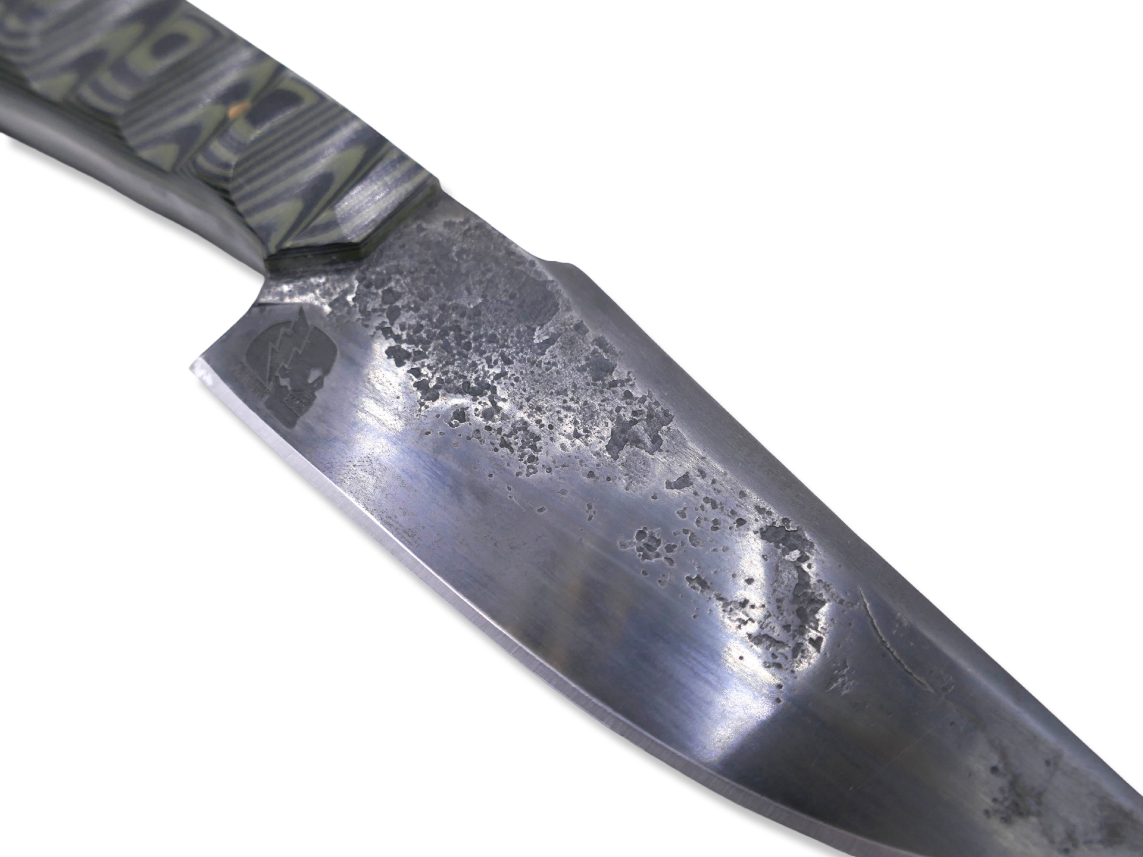 LEGIONNAIRE- Hand Forged / Black / Green G-10 Handle With OD Green G-10 Liner