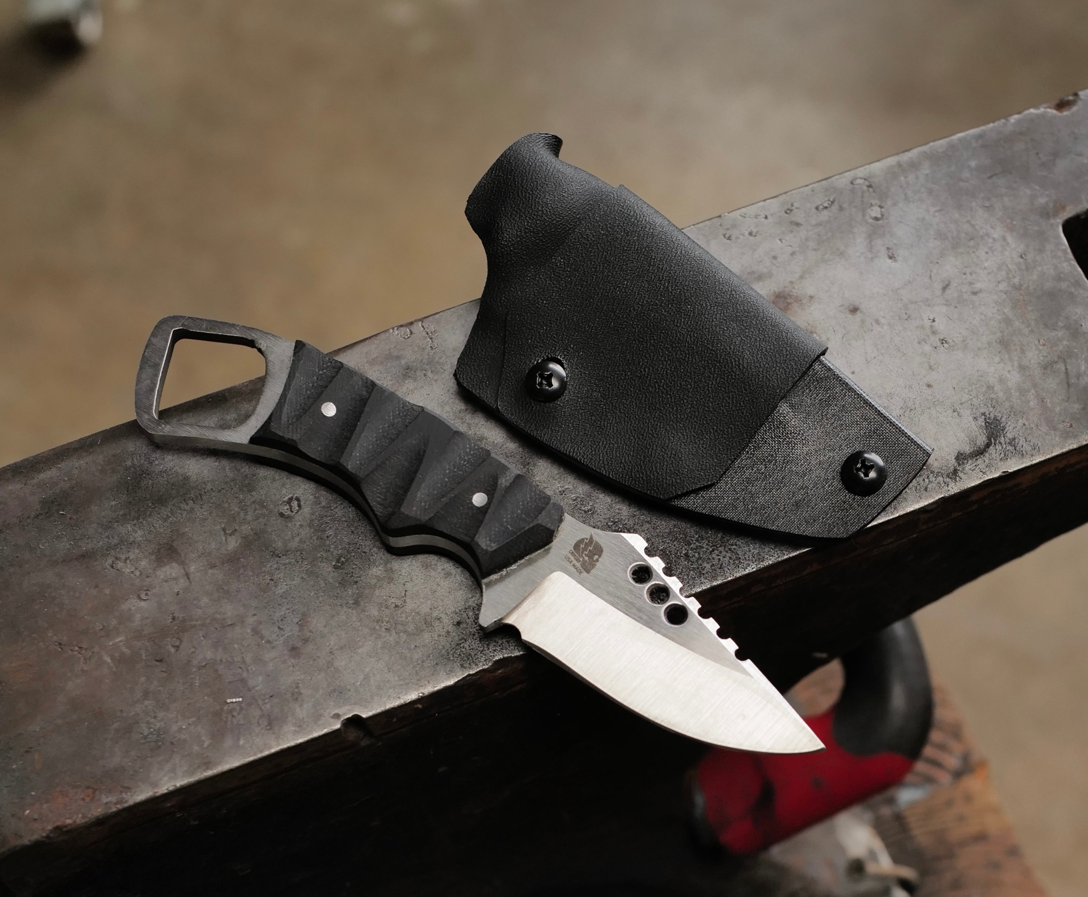 RPM Iron Wolf - Satin Finish / G-10 Handle / Stainless Steel / Kydex Sheath