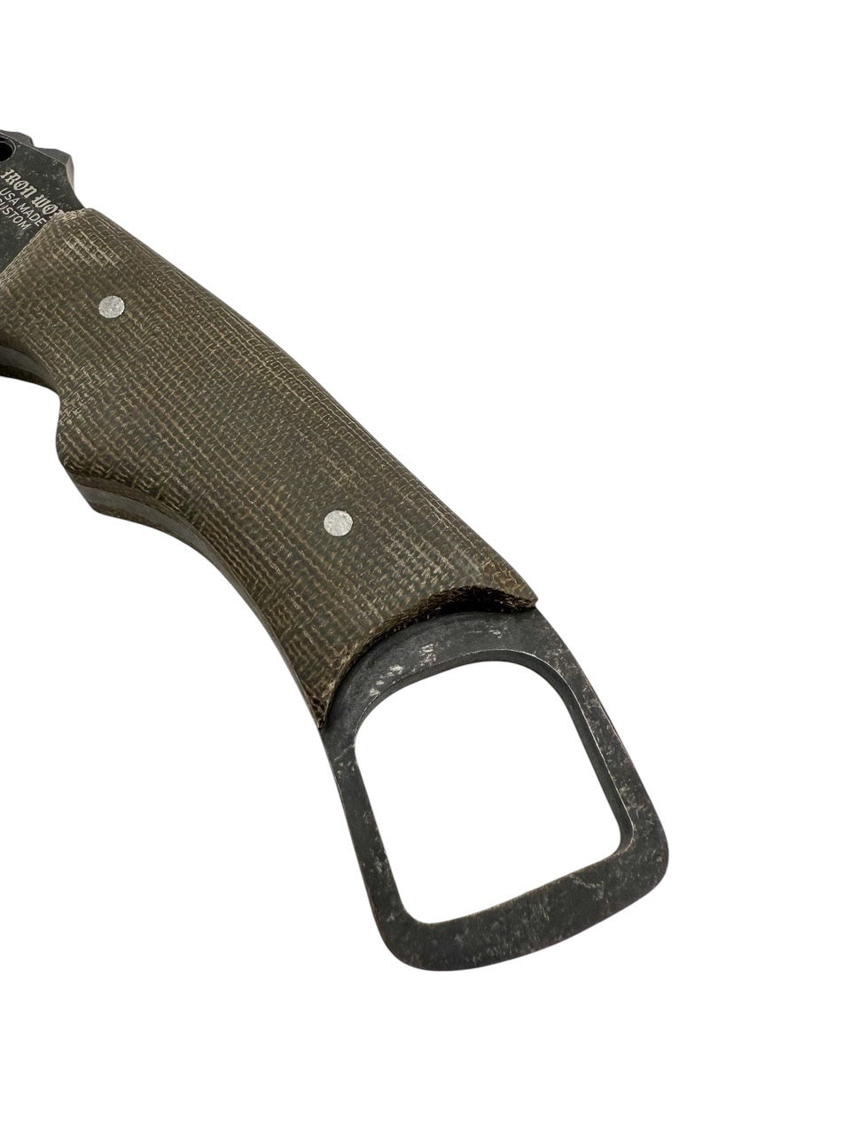 CUSTOM RPM Iron Wolf - Dark Stonewash / OD Green Micarta