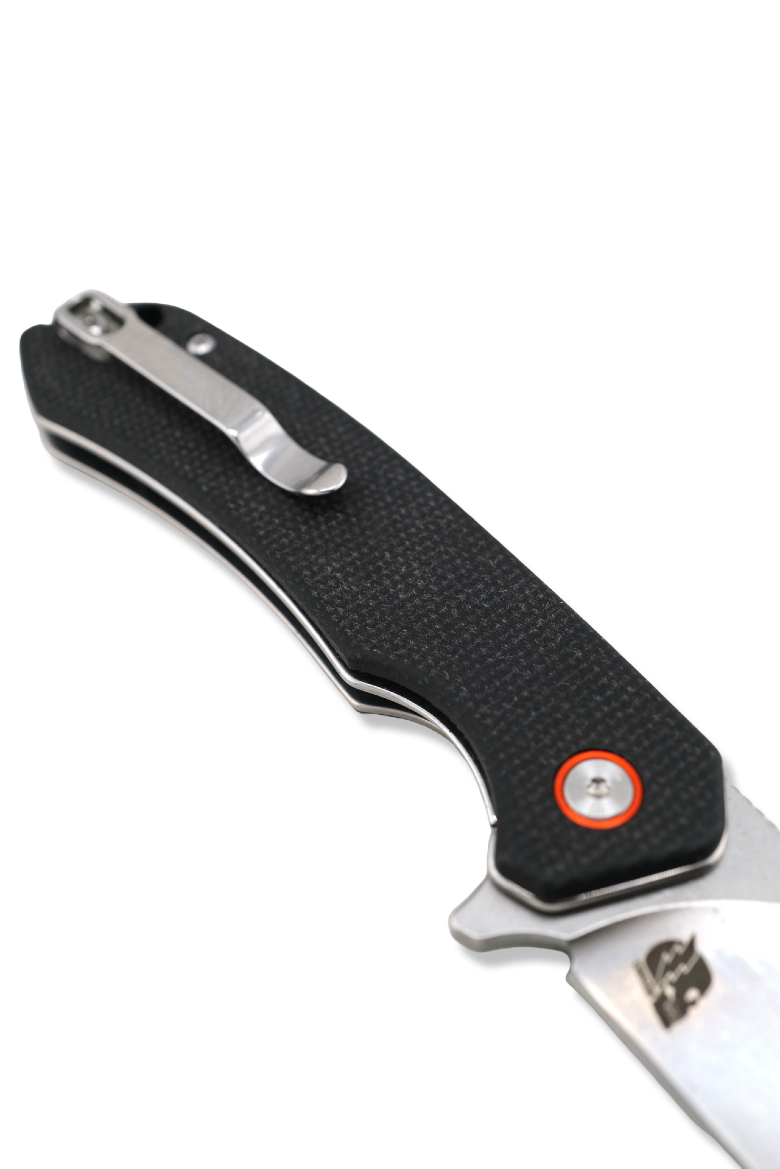 Copperhead Folder - Black Micarta Handle / Stonewash