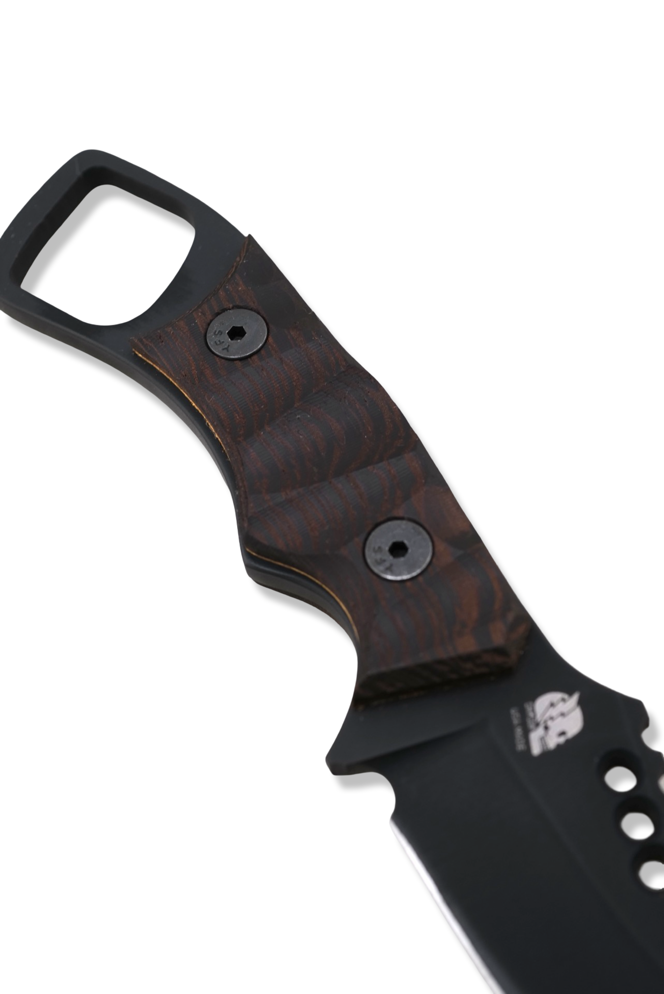 RPM Iron Wolf Custom 1/1  - Black Cerakote / Wenge w/ Brass Liner  /  Leather Sheath Included