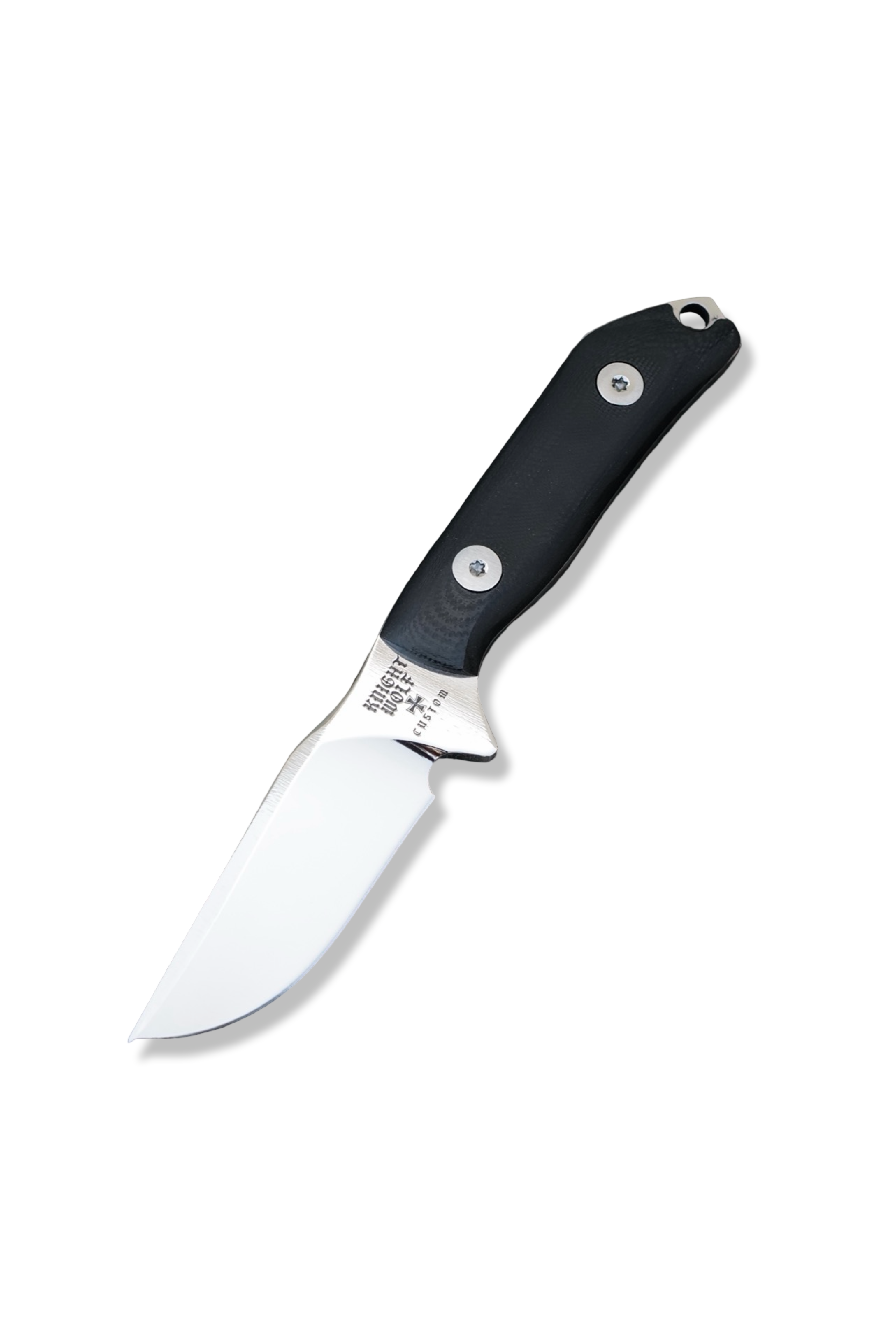 Knight Wolf CUSTOM - Mirror Polish / G-10 Handle / Leather Sheath Included
