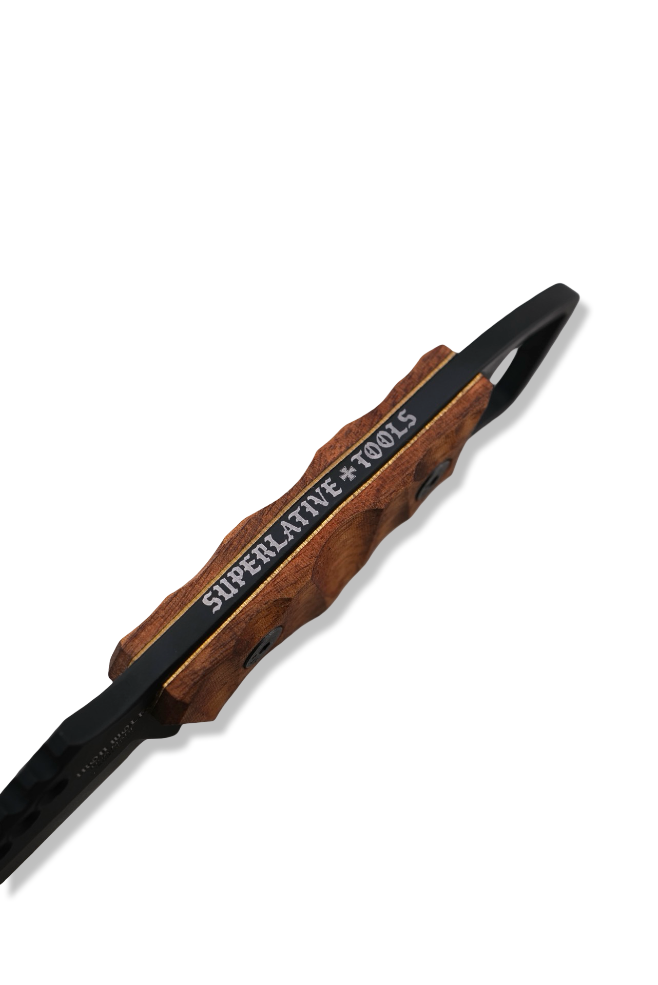 RPM Iron Wolf Custom 1/1  - Black Cerakote / Leopard Wood w/ Brass Liner  /  Leather Sheath Included
