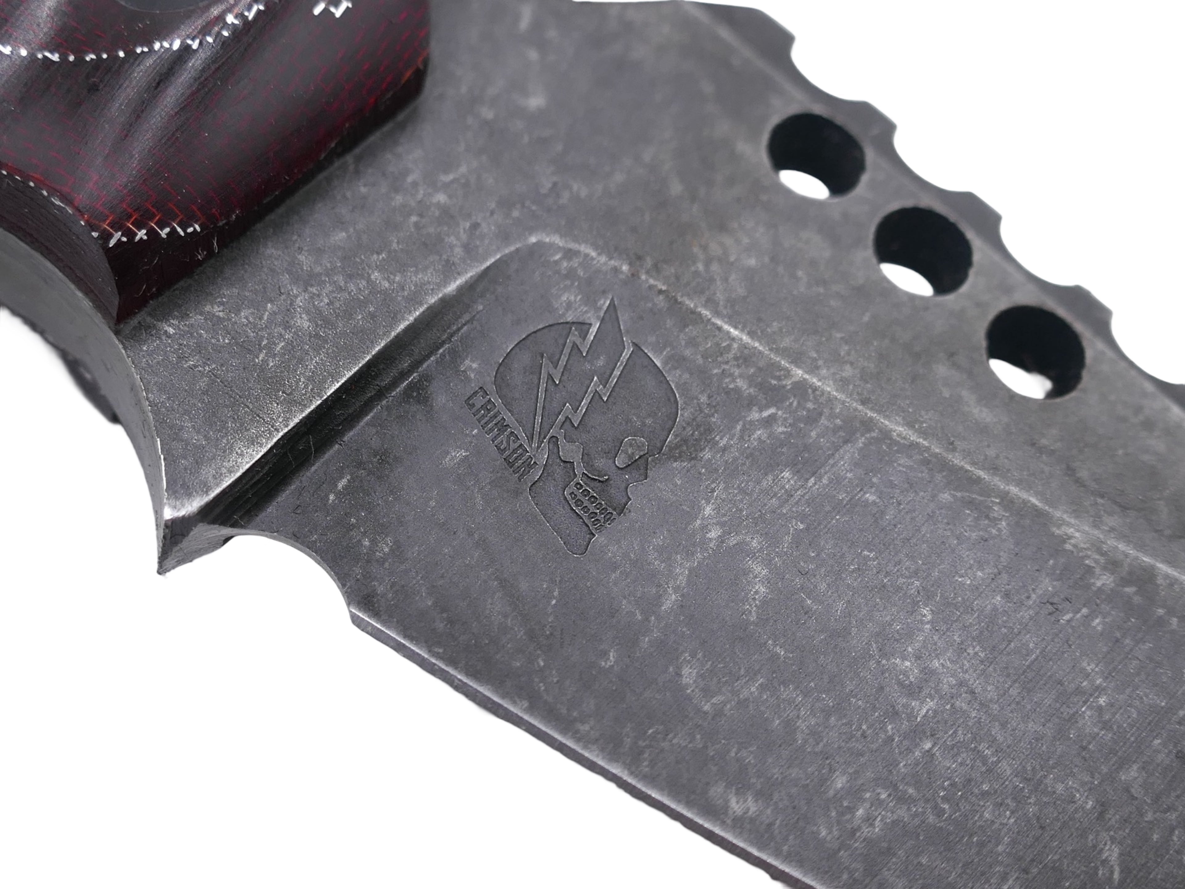 IRON WOLF - Dark Stonewash / Red Raffir Handle