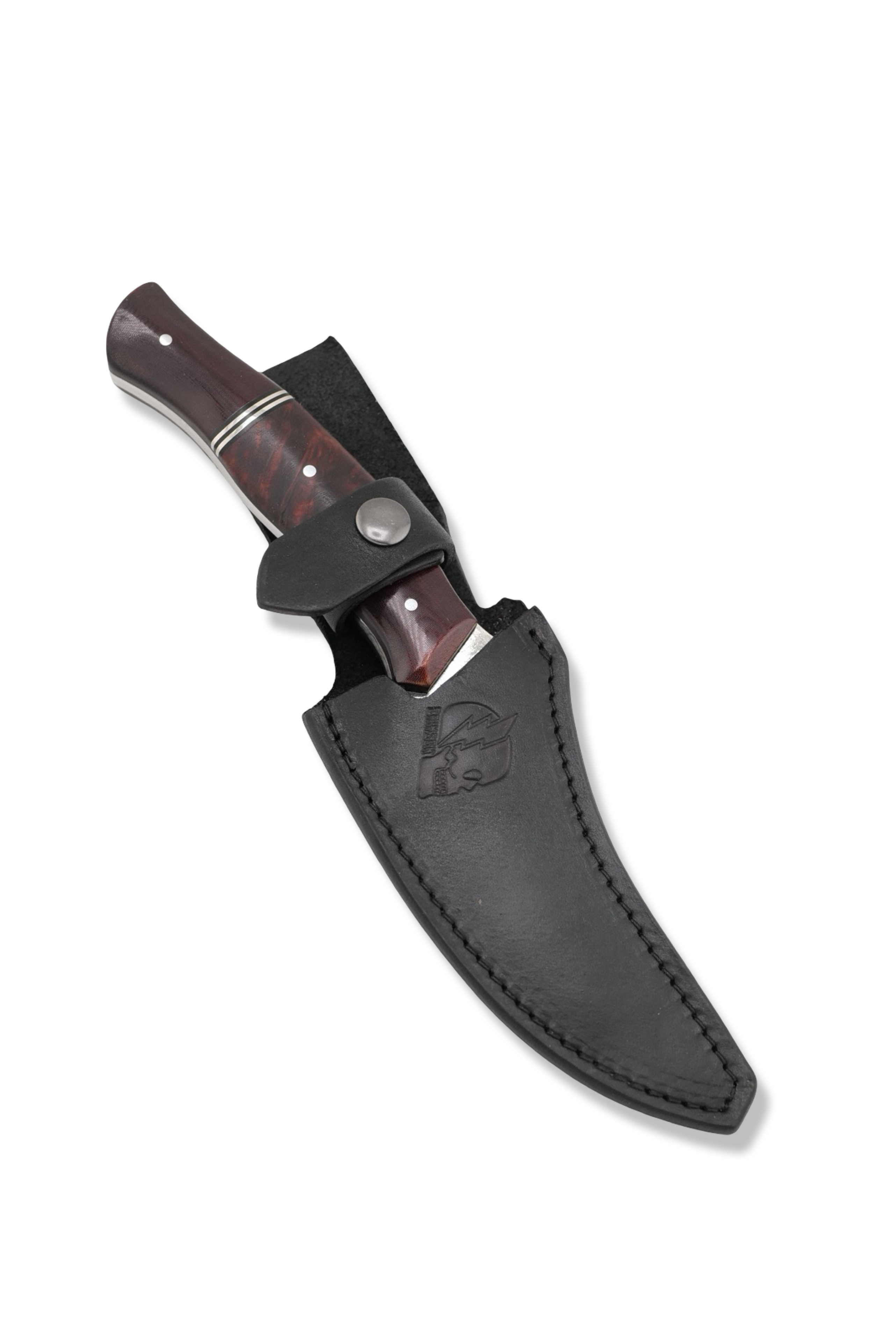 Ed Calderon Custom - Polished Damascus / Westinghouse Micarta / Nickel Splits /