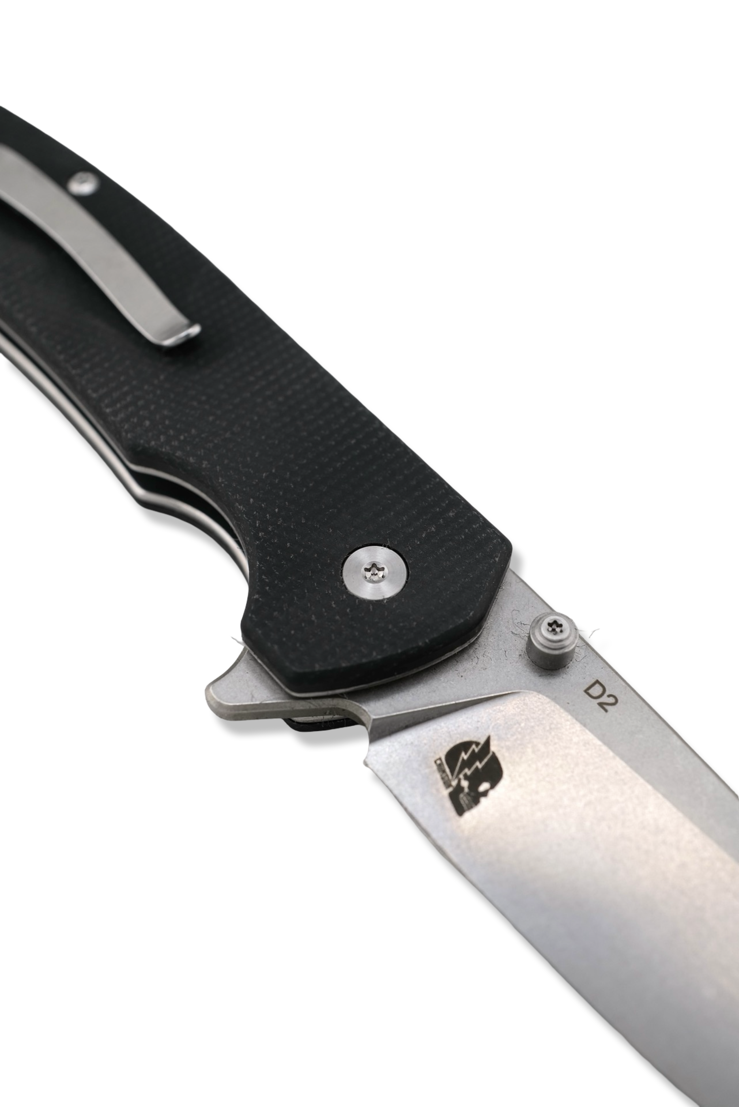 Q7 Flipper Folder - Limited Edition / Small Batch / OSIDE Edition Black G-10 Handle / Stonewash Blade