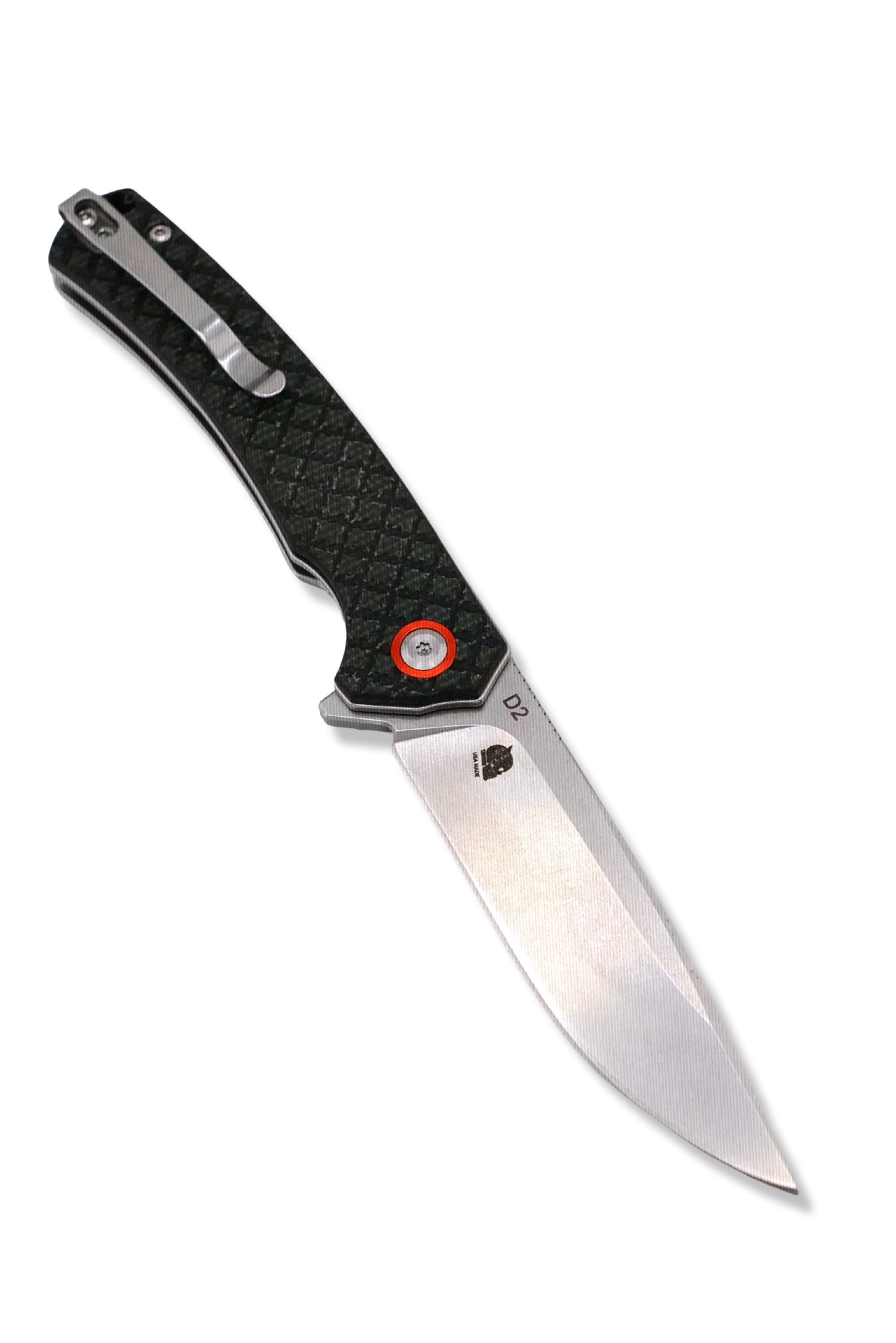 Interceptor Folder - Green Textured handle / Stonewash Blade