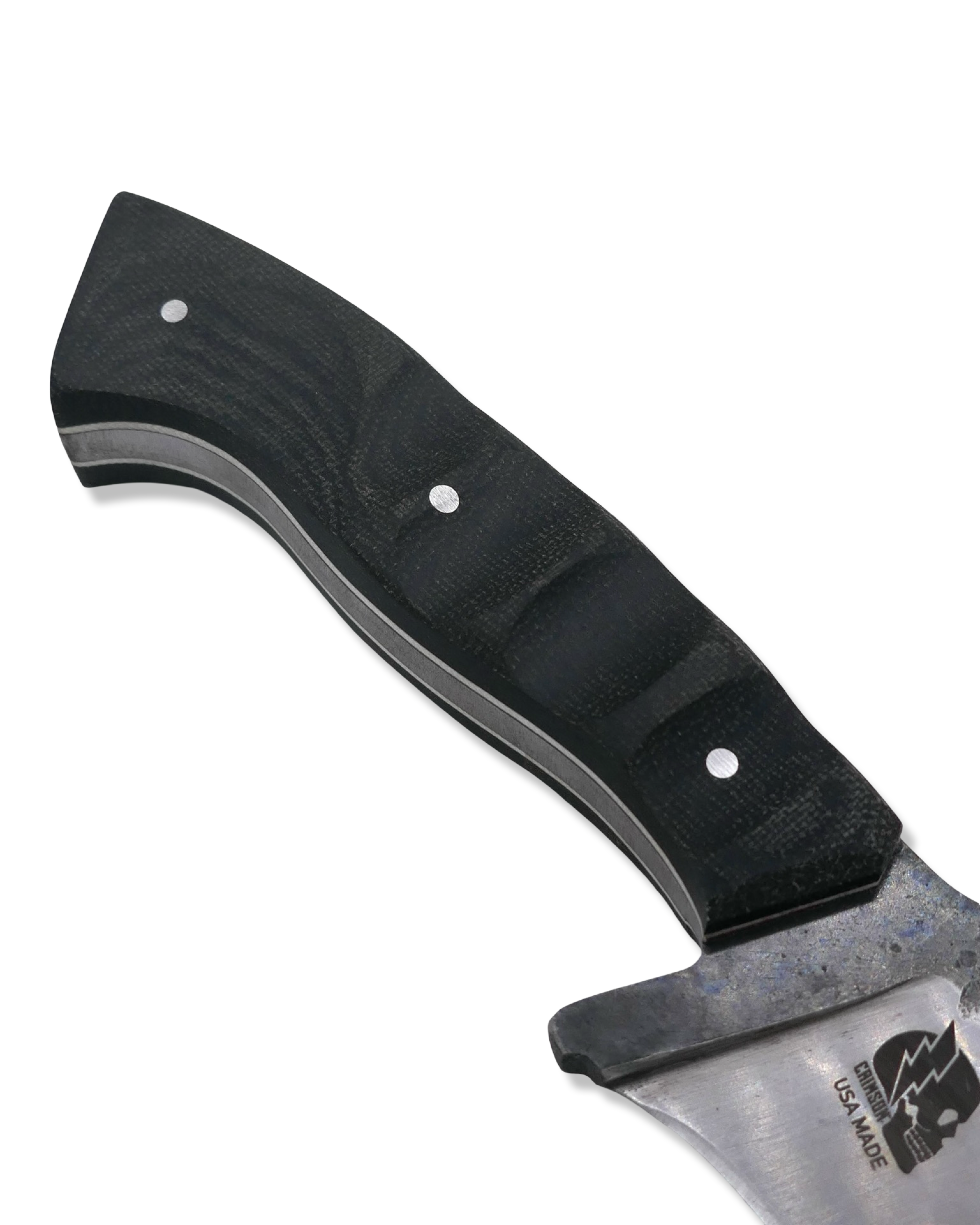 Destroyer Forged Custom - Two Tone Finish / Micarta Handle / White G-10 Liner / Sheath Included