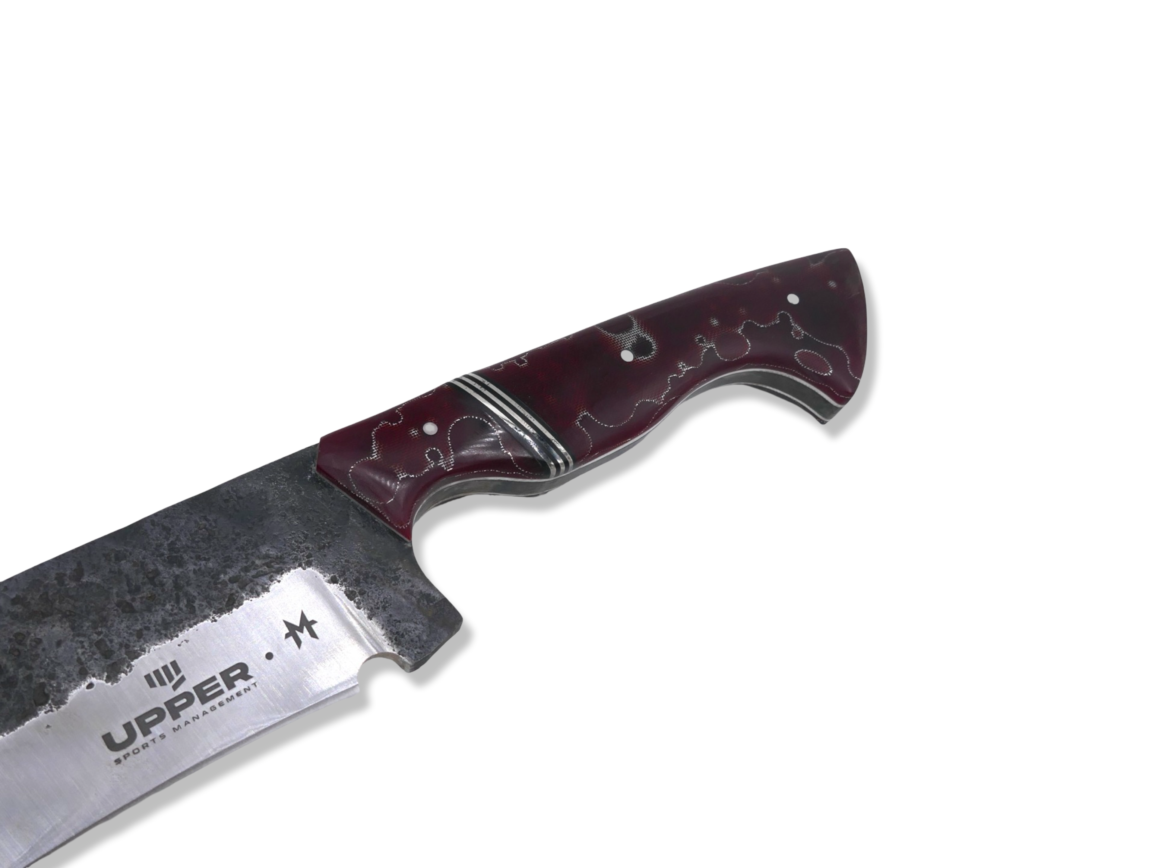 XL Forged Custom - Red Raffir Nickel Splits / Custom Engraving