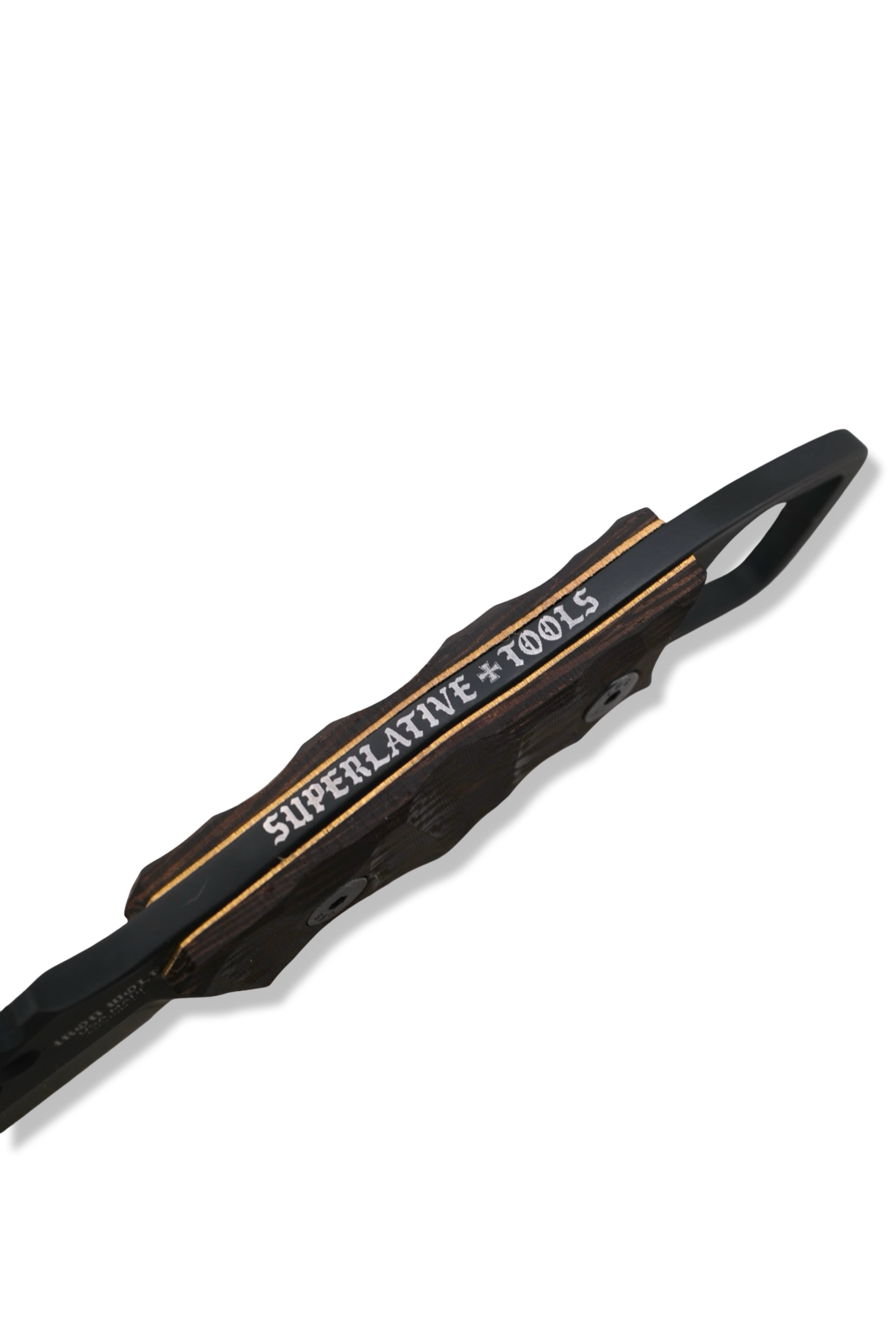 RPM Iron Wolf Custom 1/1  - Black Cerakote / Wenge w/ Brass Liner  /  Leather Sheath Included
