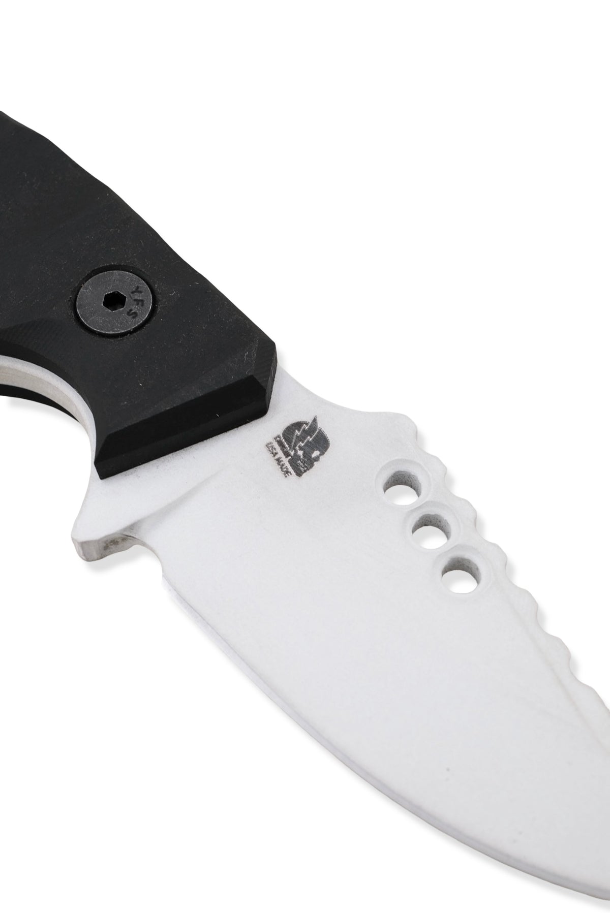 RPM Iron Wolf - Frost Cerakote / Black Richlite Handle / Numbered 1 -5 / Leather Sheath Included