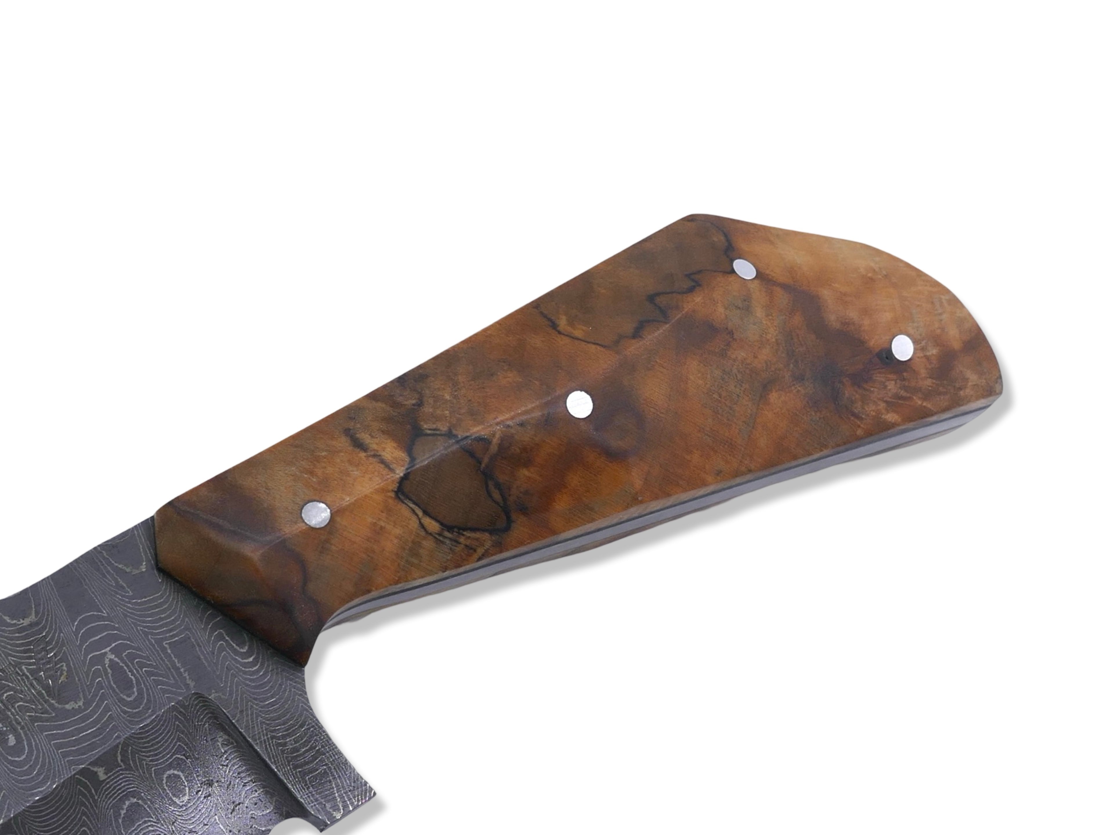 Pro Hunter for “Islam Makhachev “ Custom 1 of 1  - Vegas Forge Stainless Damascus / Spalted Ambrosia Handle / Black G-10 Liner / USA MADE