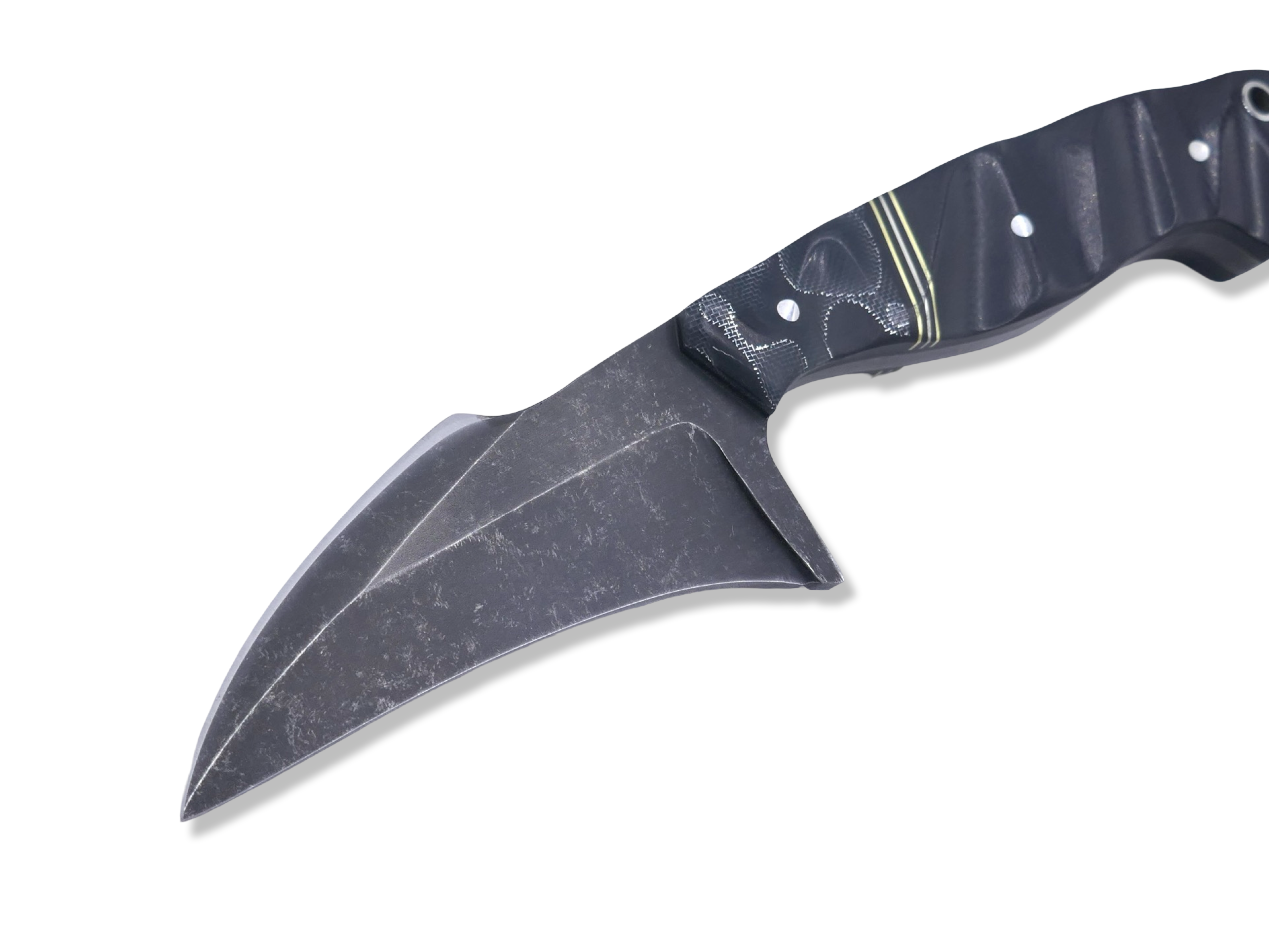 Kreaper Custom 1 of 1 -  Raffir Alume / Brass + Nickel Split / Black G-10