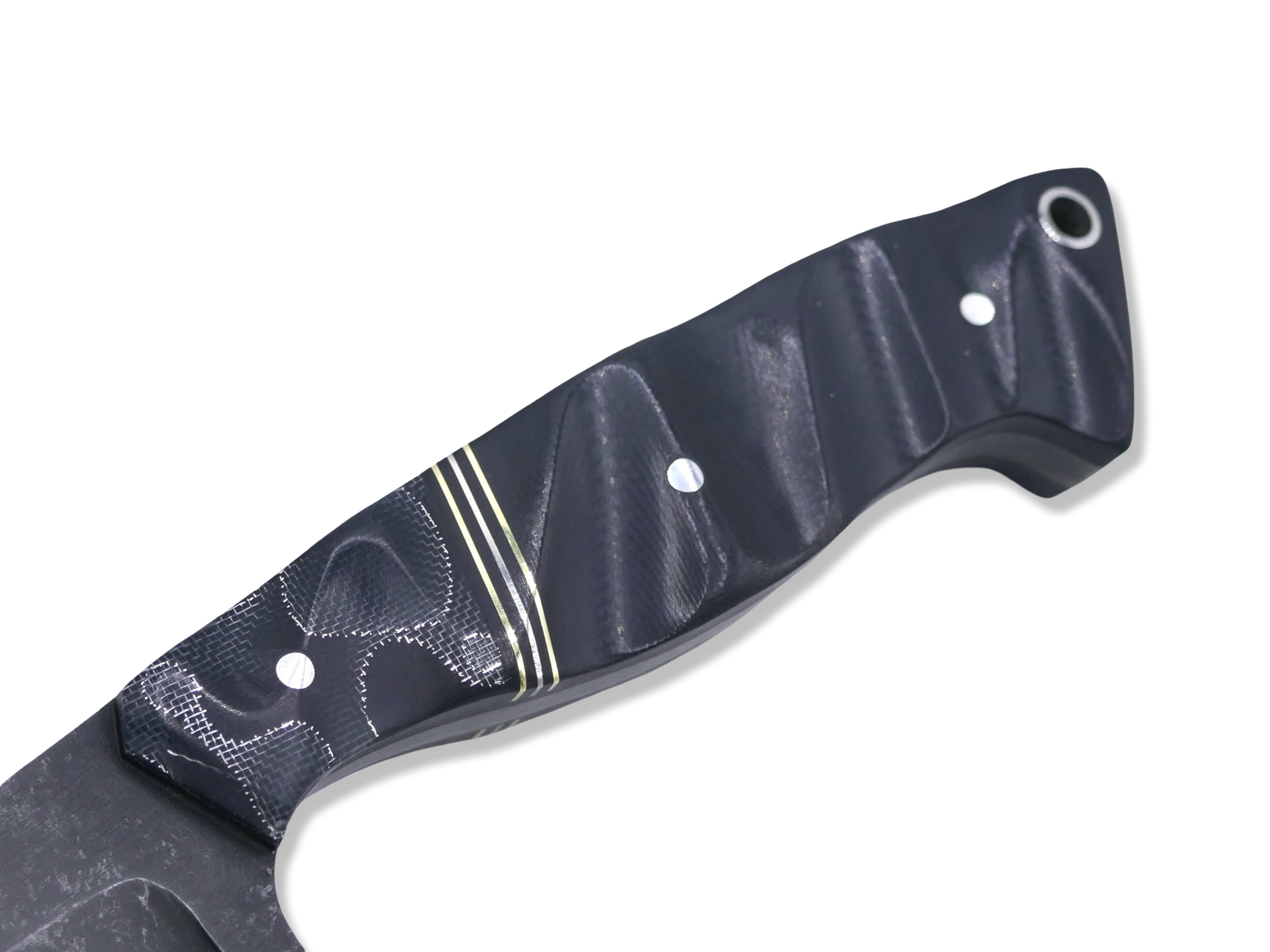 Kreaper Custom 1 of 1 -  Raffir Alume / Brass + Nickel Split / Black G-10