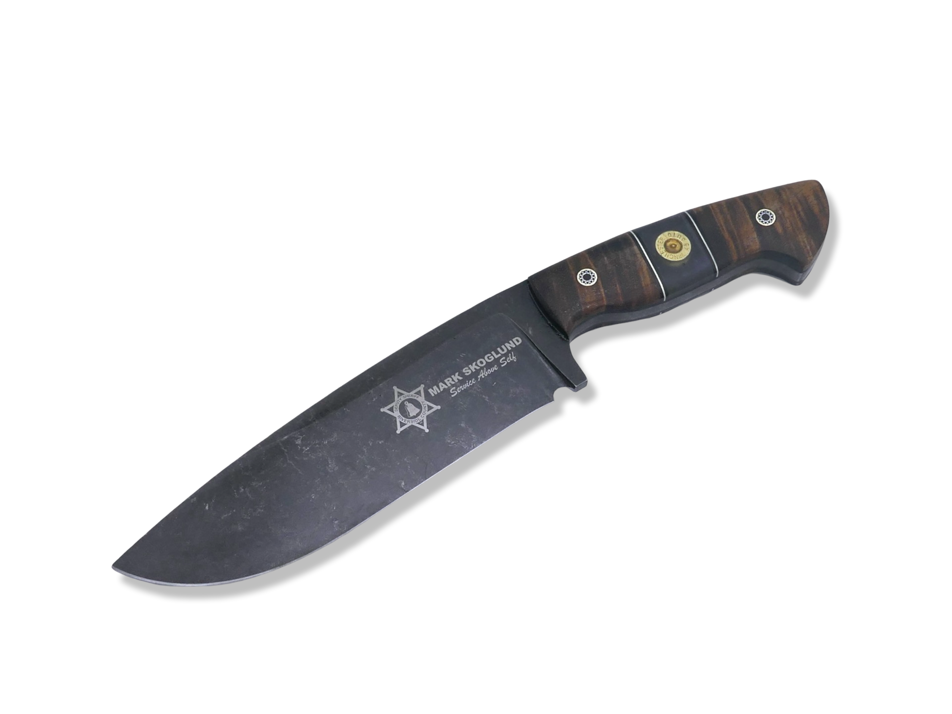 Bush Whacker Custom - Dark Stonewash / Koa + Casing Inlay / Nickel Splits / Mosaic Pins