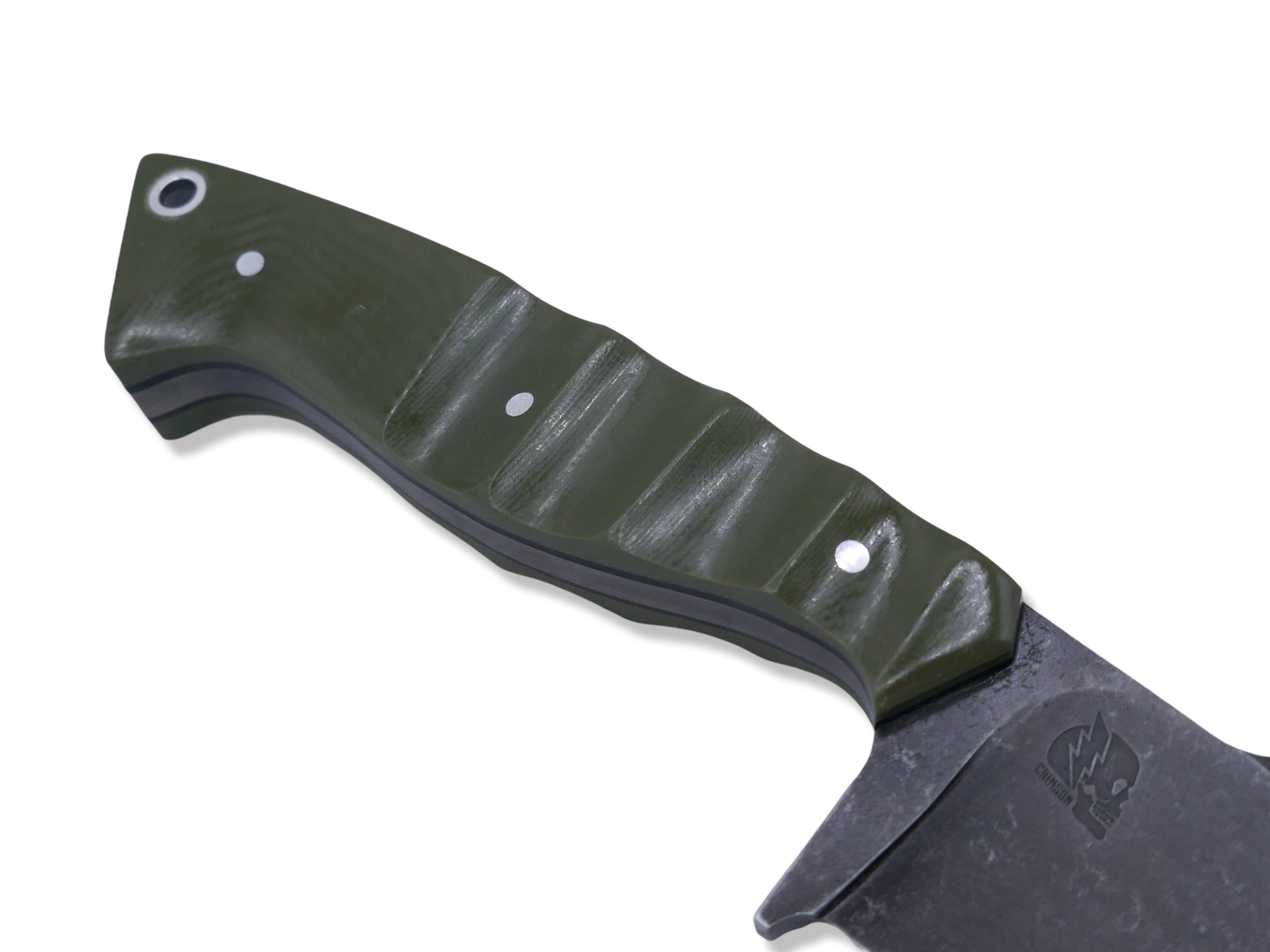 Reaper - Dark Stonewash / OD Green G-10 / Black G-10 Liner