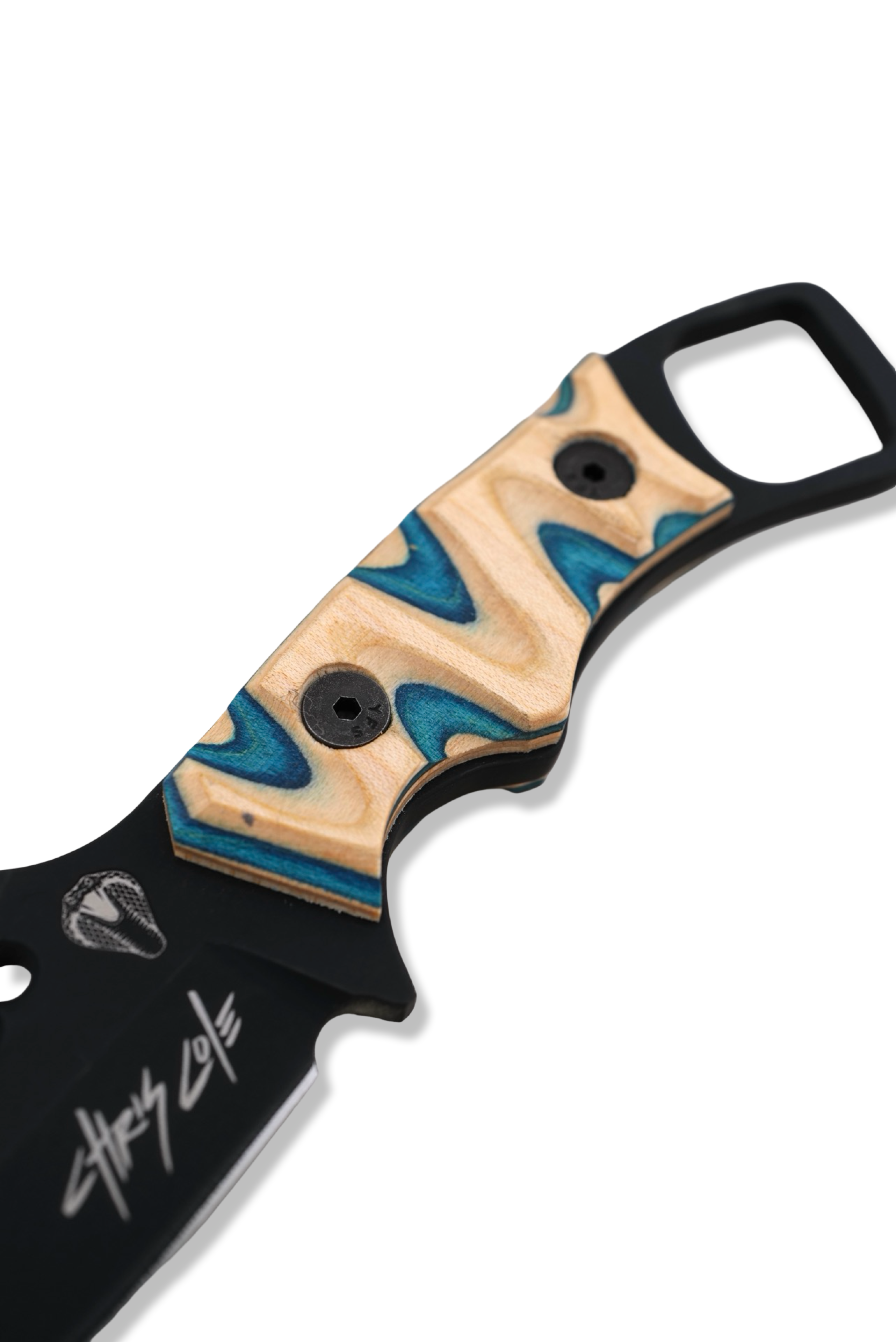 RPM Iron Wolf  “ CHRIS COLE EDITION “ - Black Cerakote / Chris Cole Skateboard Handle / Limited to 10 Pieces / Leather Sheath Included