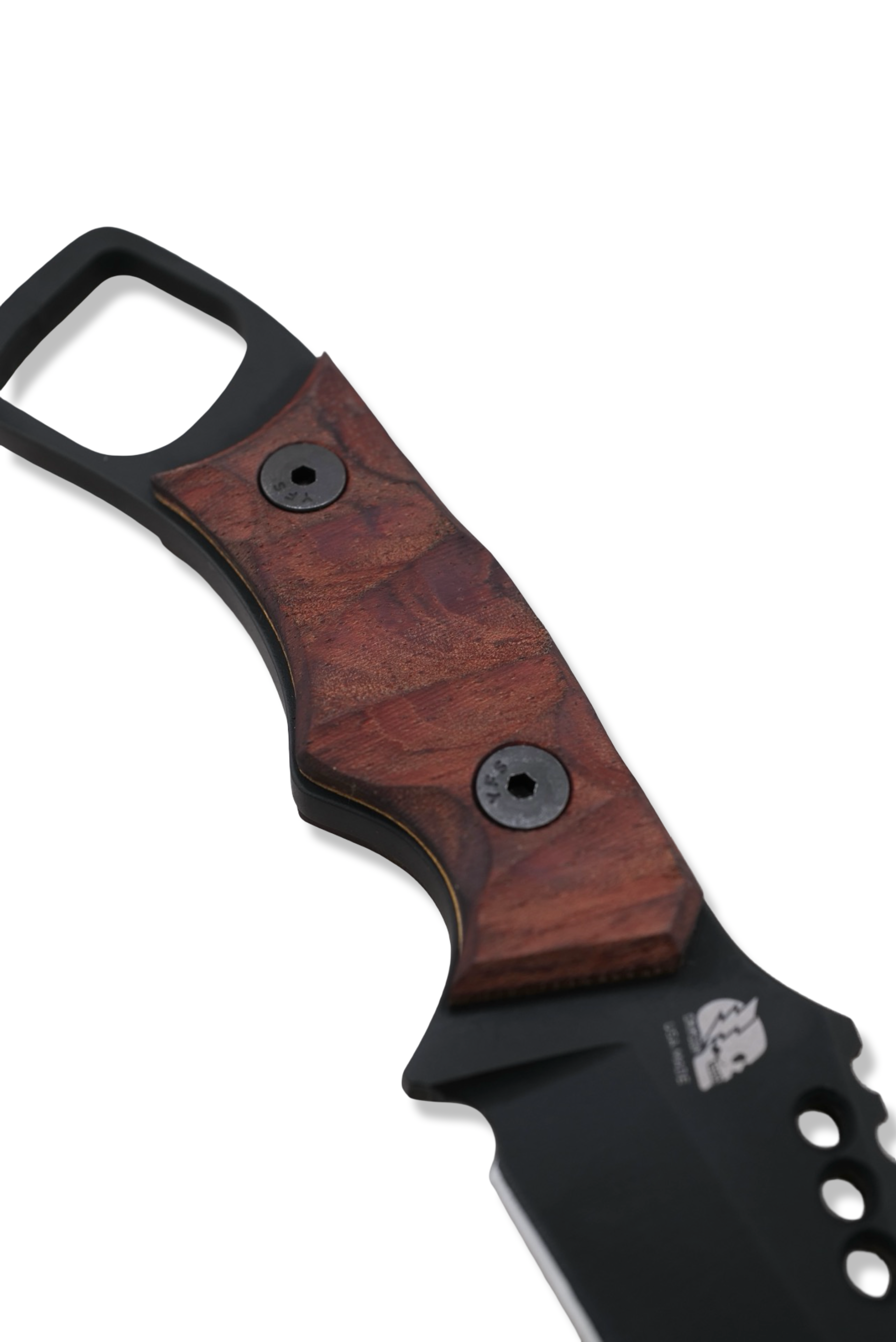 RPM Iron Wolf Custom 1/1  - Black Cerakote / Bloodwood w/ Brass Liner  /  Leather Sheath Included