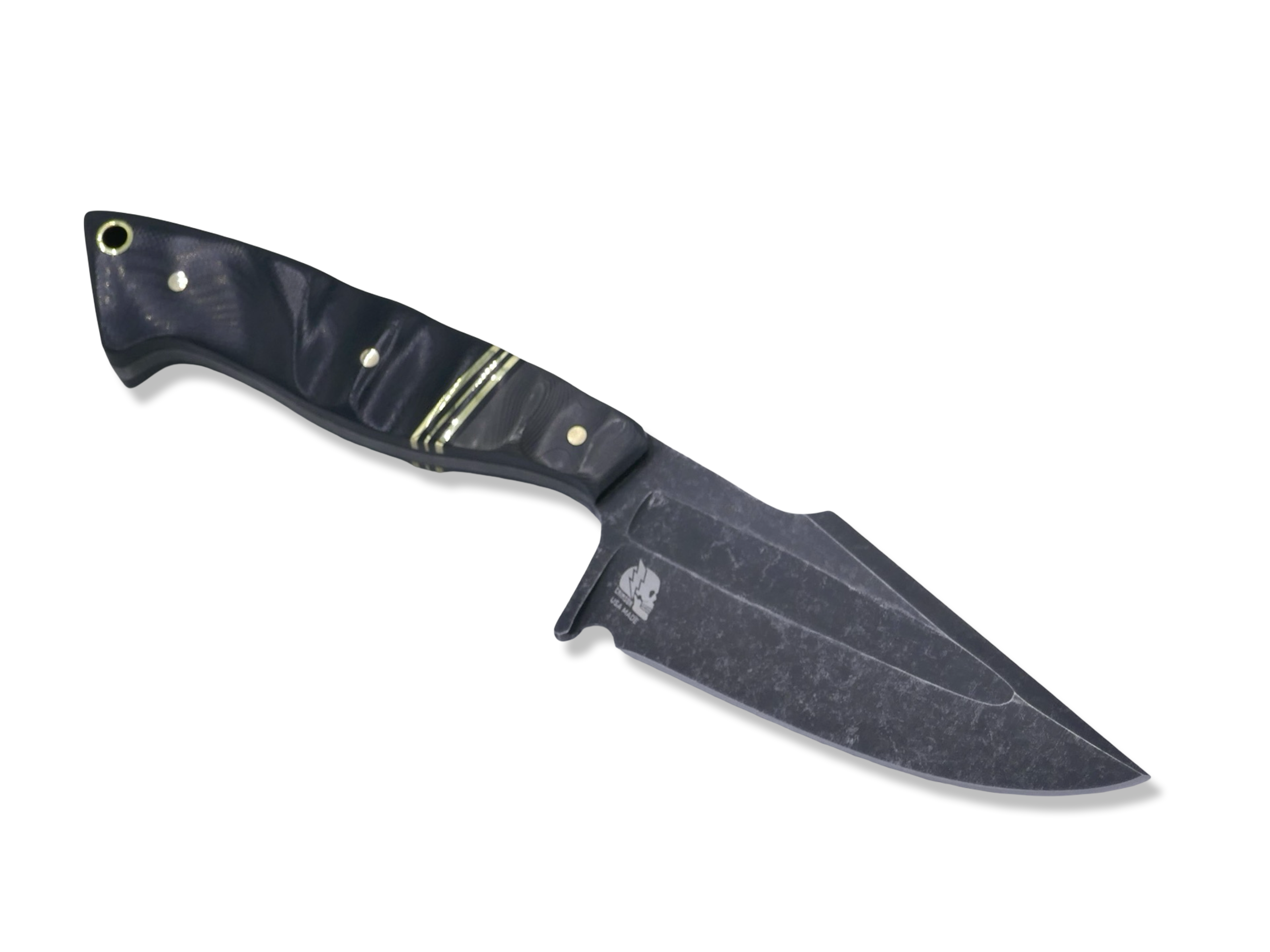 Combat Reaper Custom 1 of 1 - Camo Carbon / Triple Brass Split / Black G-10
