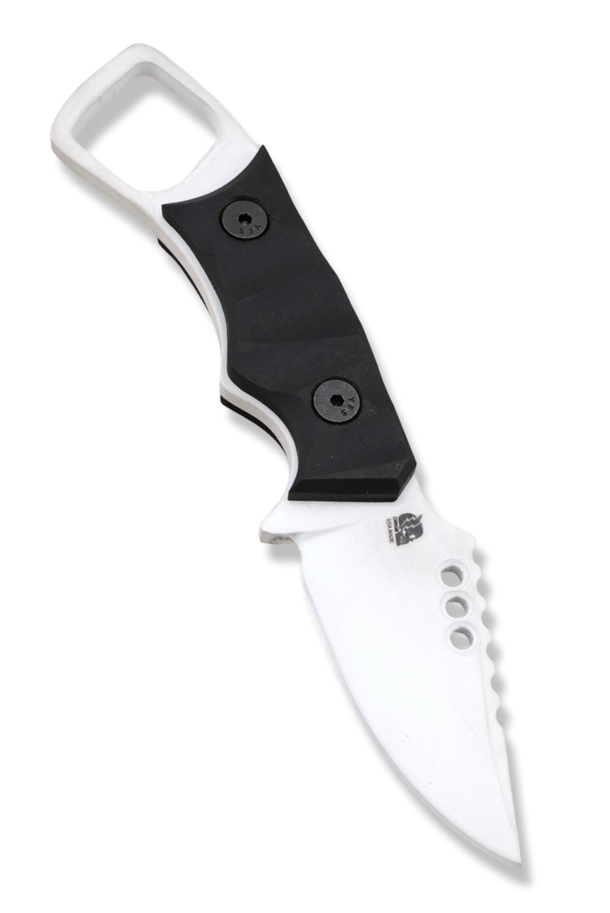 RPM Iron Wolf - Frost Cerakote / Black Richlite Handle / Numbered 1 -5 / Leather Sheath Included