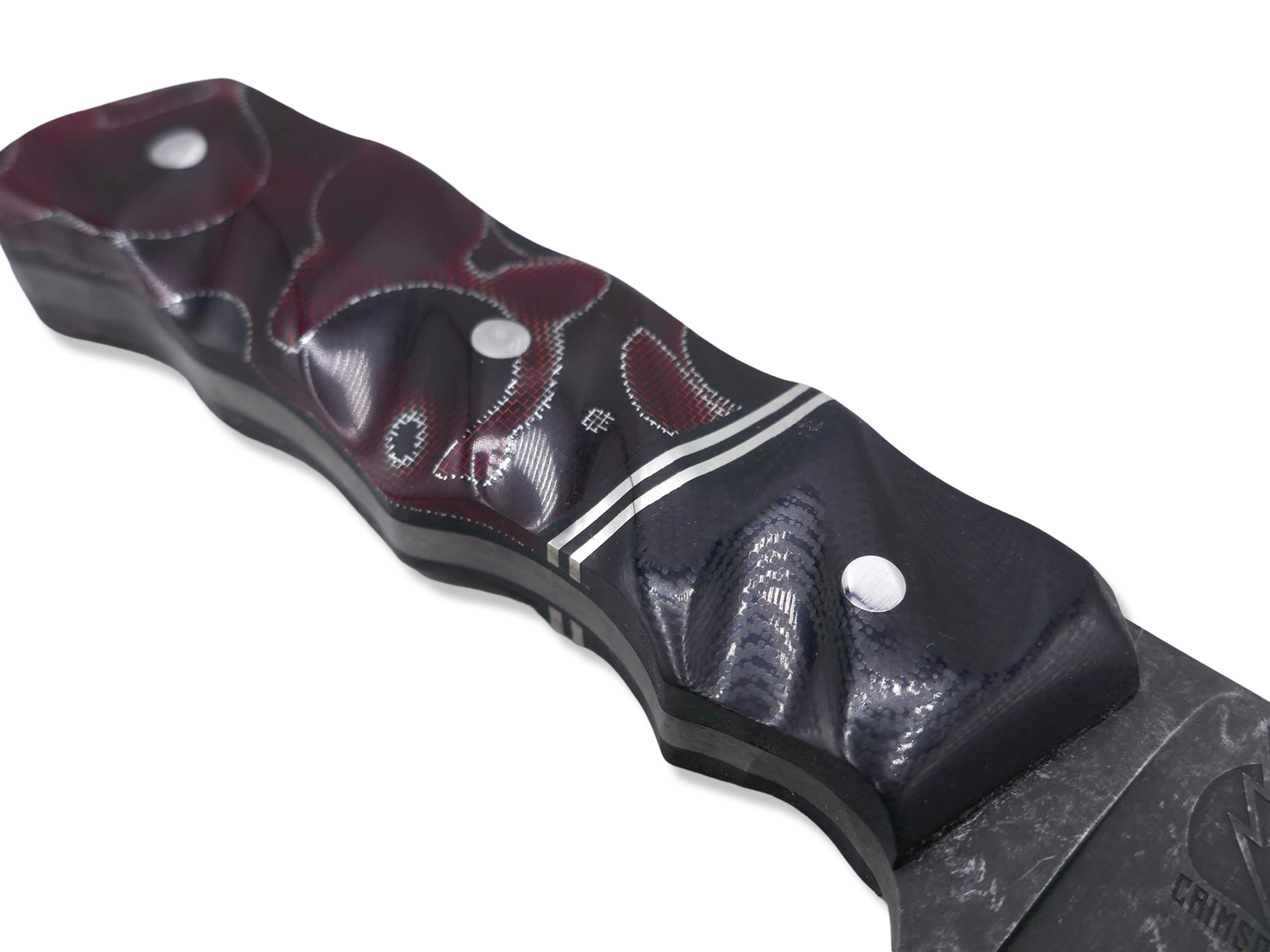 Slayer - Dark Stonewash / Black G-10 / Double Nickel Split / Red Raffir
