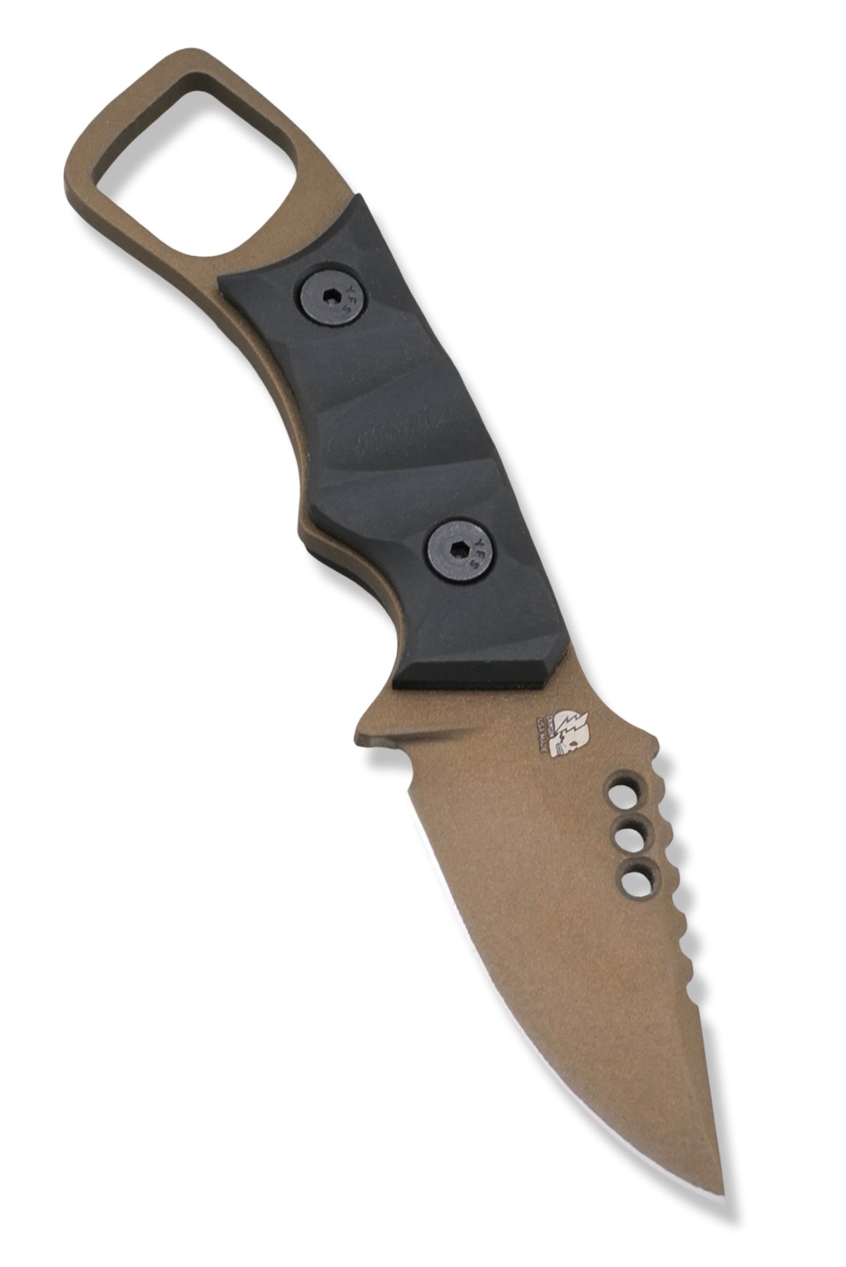 RPM Iron Wolf - Burnt Bronze Cerakote / Black Richlite Handle / Numbered 1 -5 / Leather Sheath Included