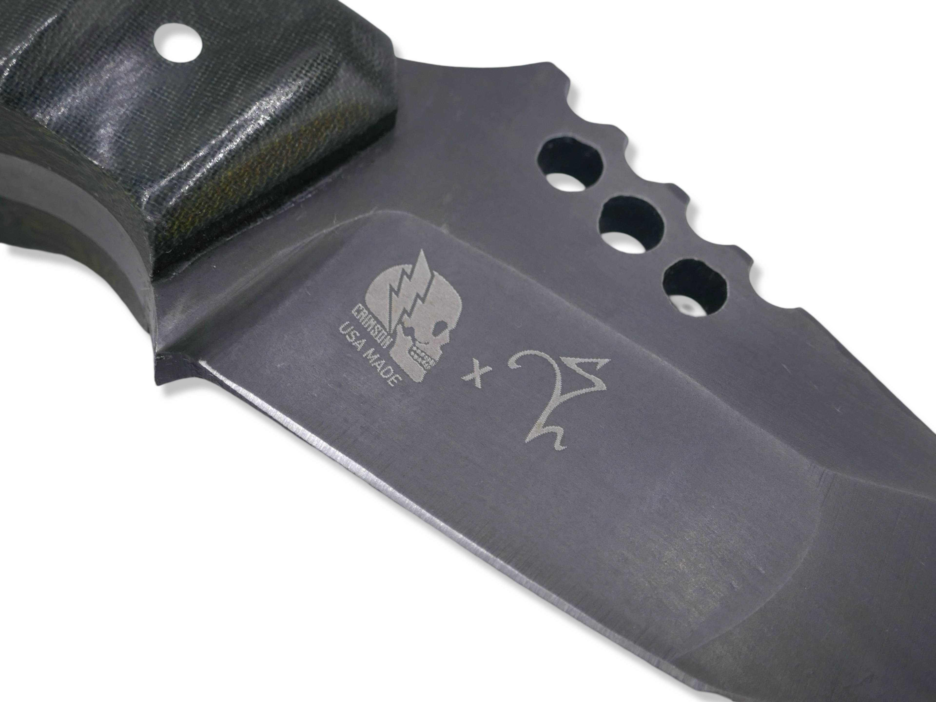 Seth Lopez Collab IRON WOLF Custom 1 of 1  -  Tungsten Finish / G 10 Handle / Sheath included