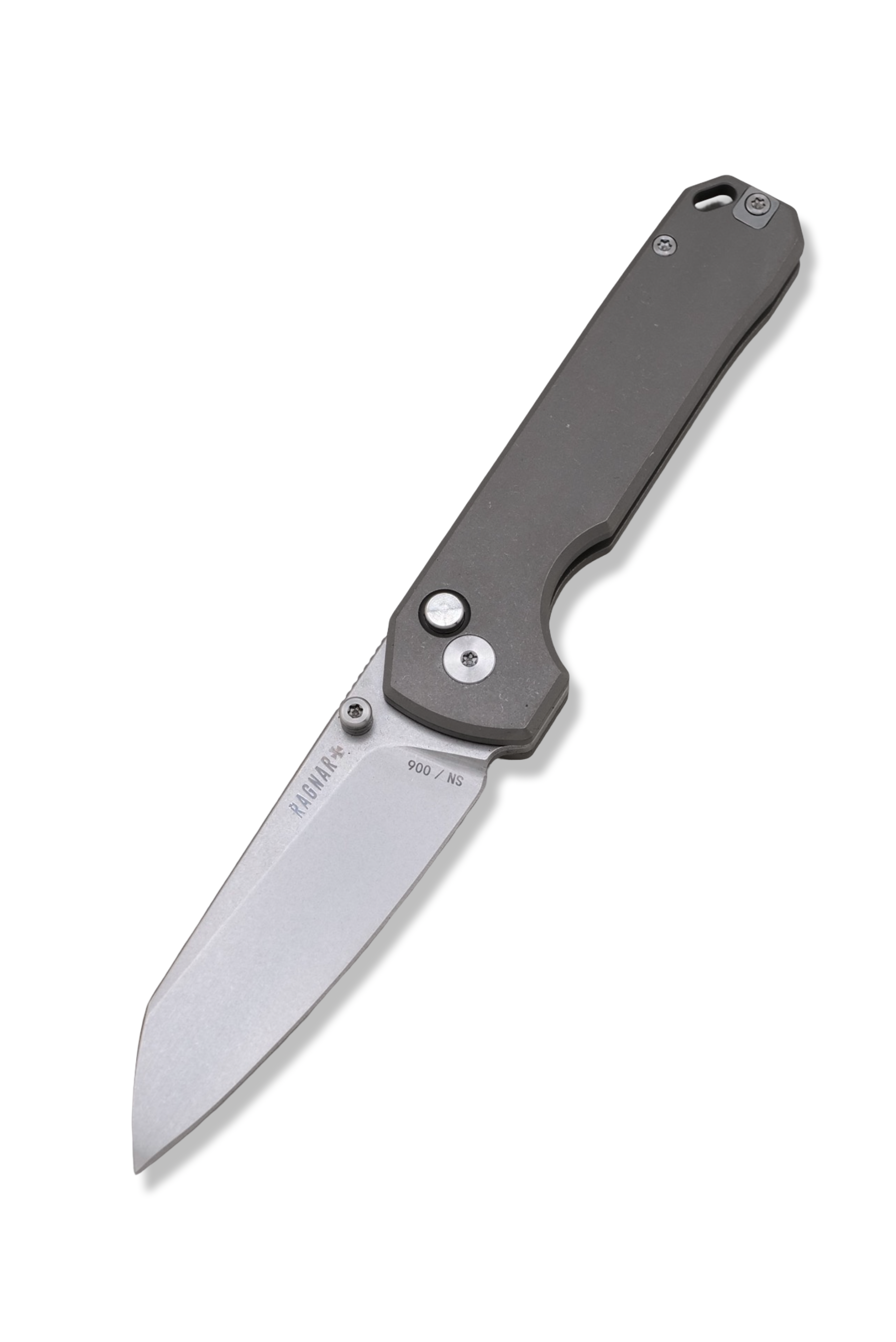 RAGNAR Folder - M390 Steel / Titanium Handle / Titanium clip / Stonewash Finish