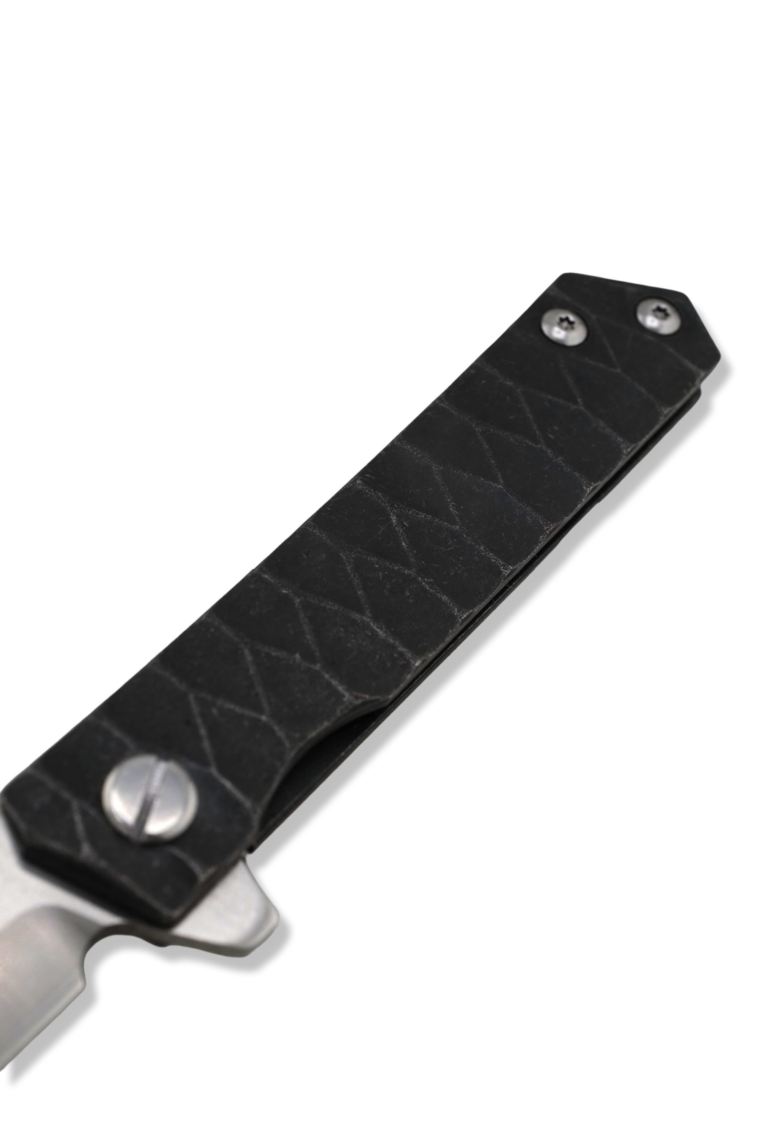 The Wayne Flipper Folder - Rock Textured Handle / Satin Finish