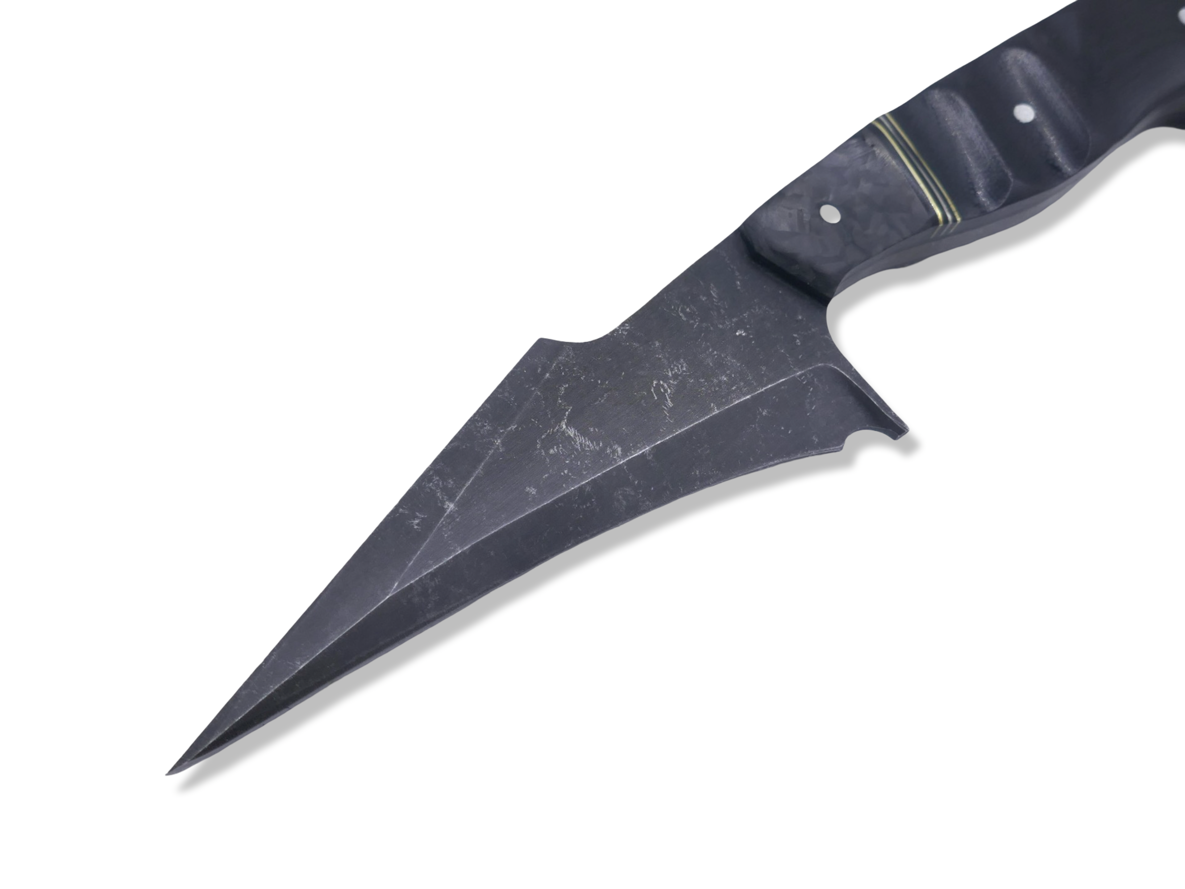 Kreaper Custom 1 of 1 -  Carbon Fiber Front / Brass + Nickel Split / Black G-10