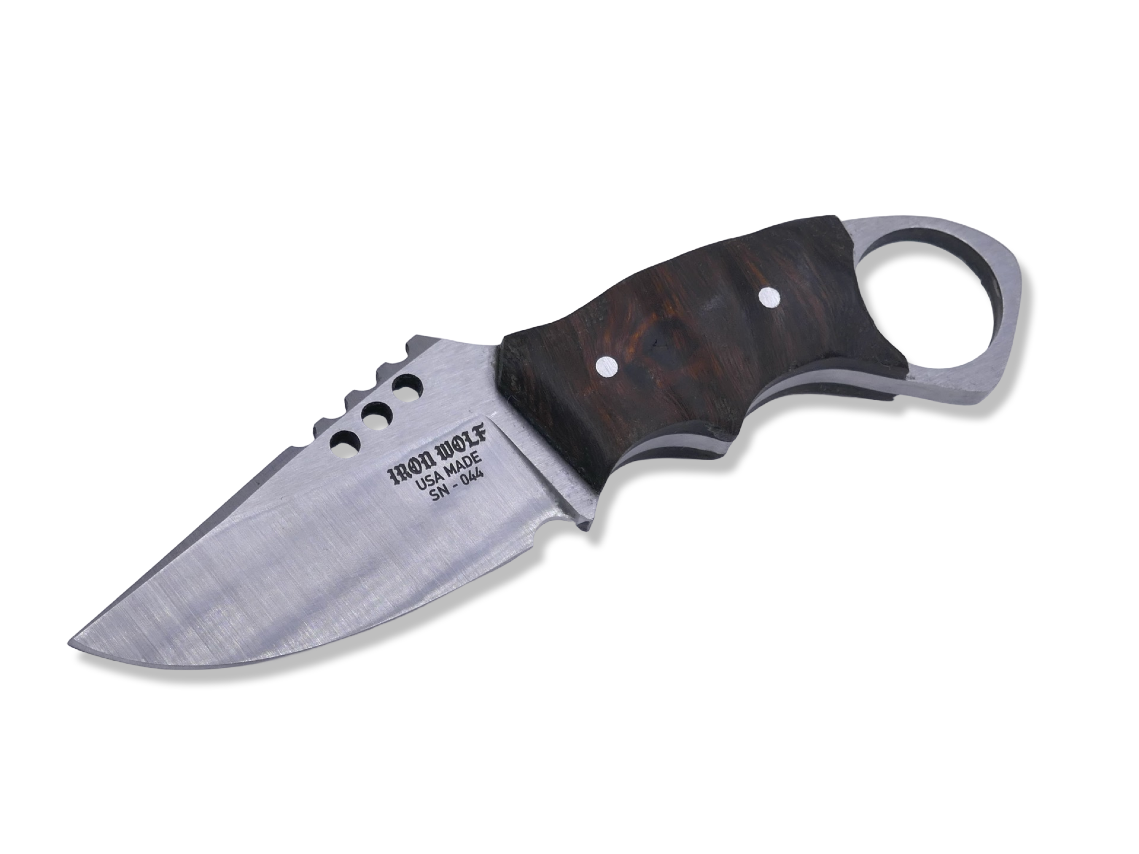 IRON WOLF Custom 1 of 1  -  Satin Finish / Iron Wood Handle