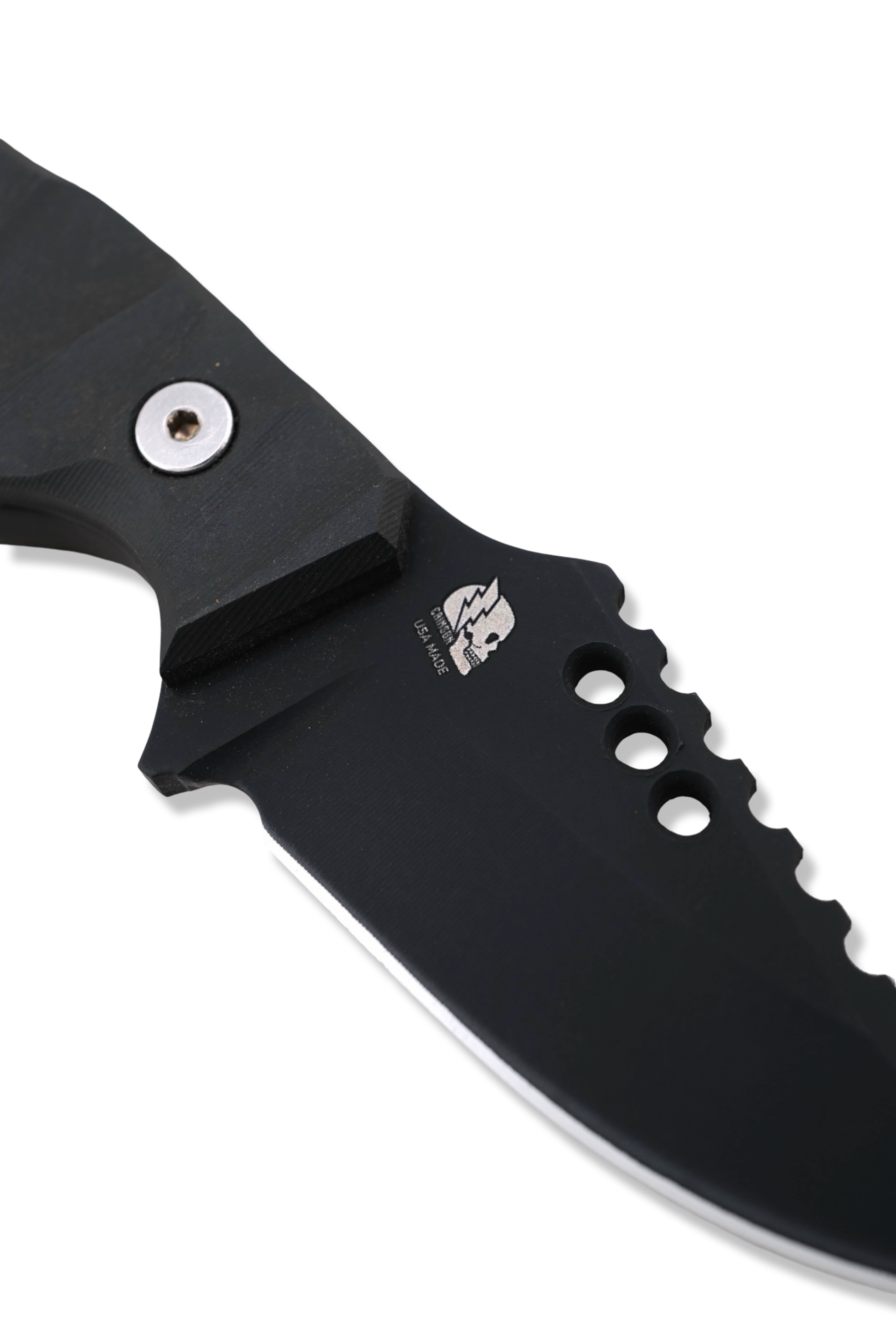 Crimson X MADSON RPM Iron Wolf  - Black Cerakote / Black Richlite Handle / Kamimura MADSON Sunglasses Included / Leather Sheath Included / LIMITED TO 5 PIECES