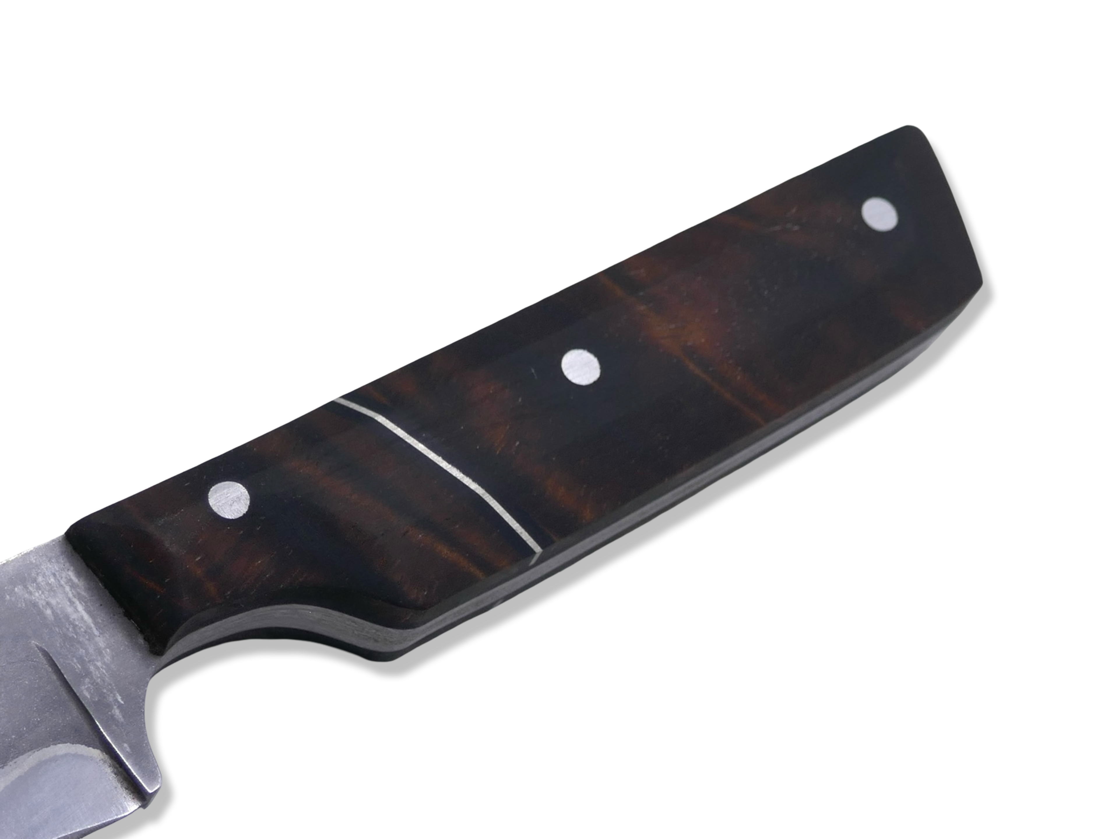 Custom 1 of 1 - Baker Forge Stainless Damascus / Hawaiian Koa / Nickel Split / SHEATH INCLUDED