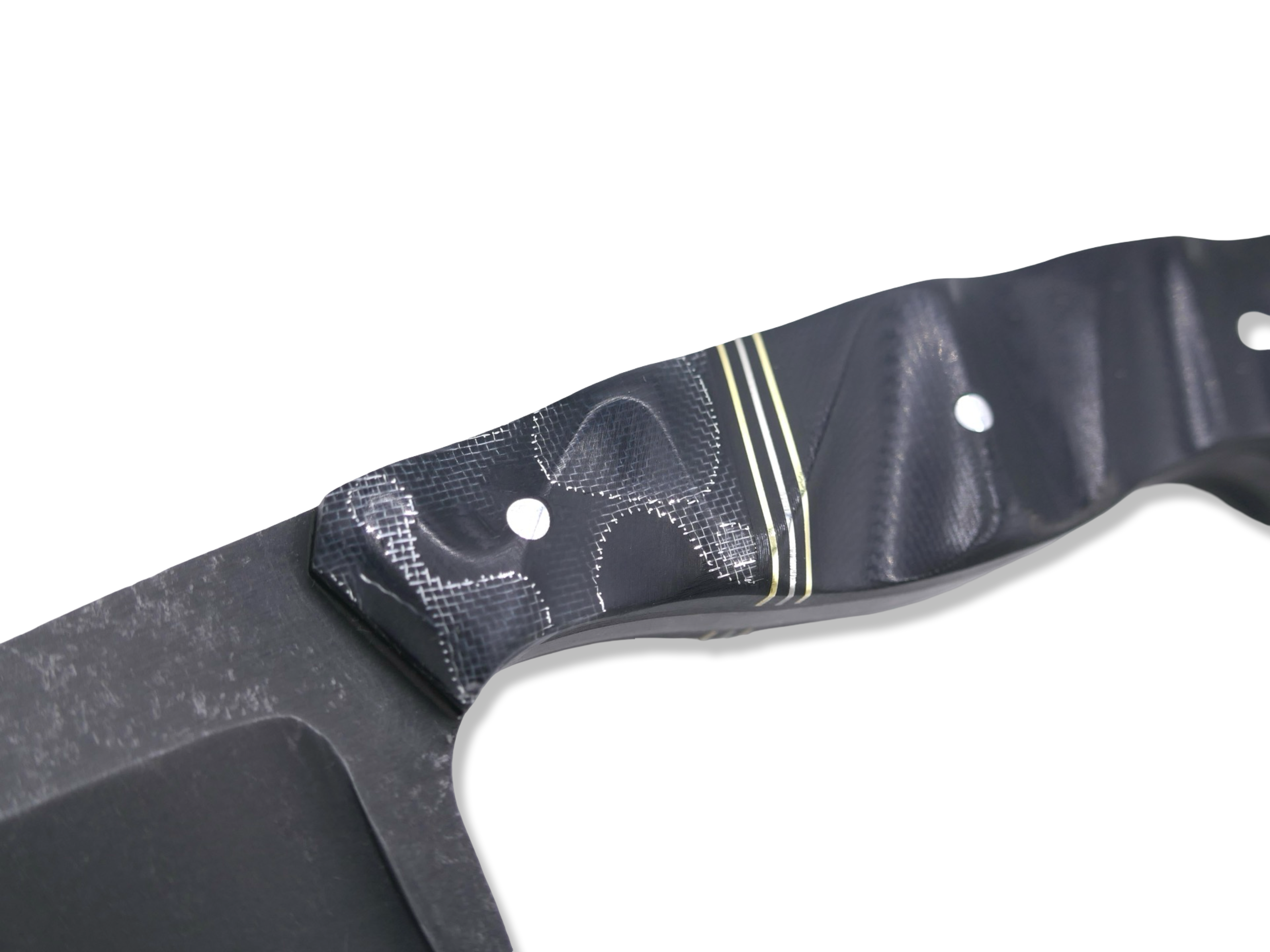 Kreaper Custom 1 of 1 -  Raffir Alume / Brass + Nickel Split / Black G-10