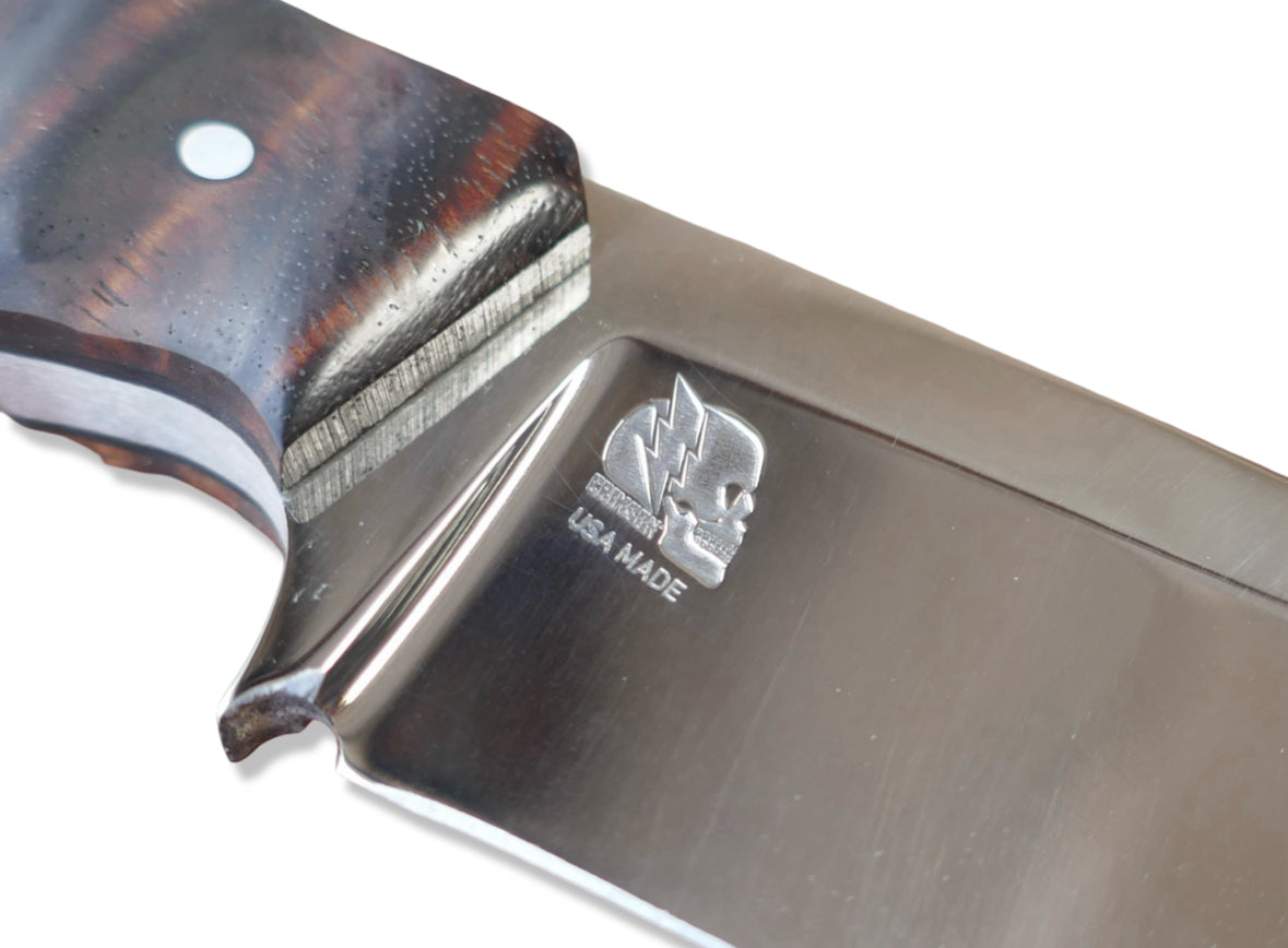 Slayer Mini Hollow Grind Custom - Mirror Polished / Hawaiian Koa Handle / Sheath Included