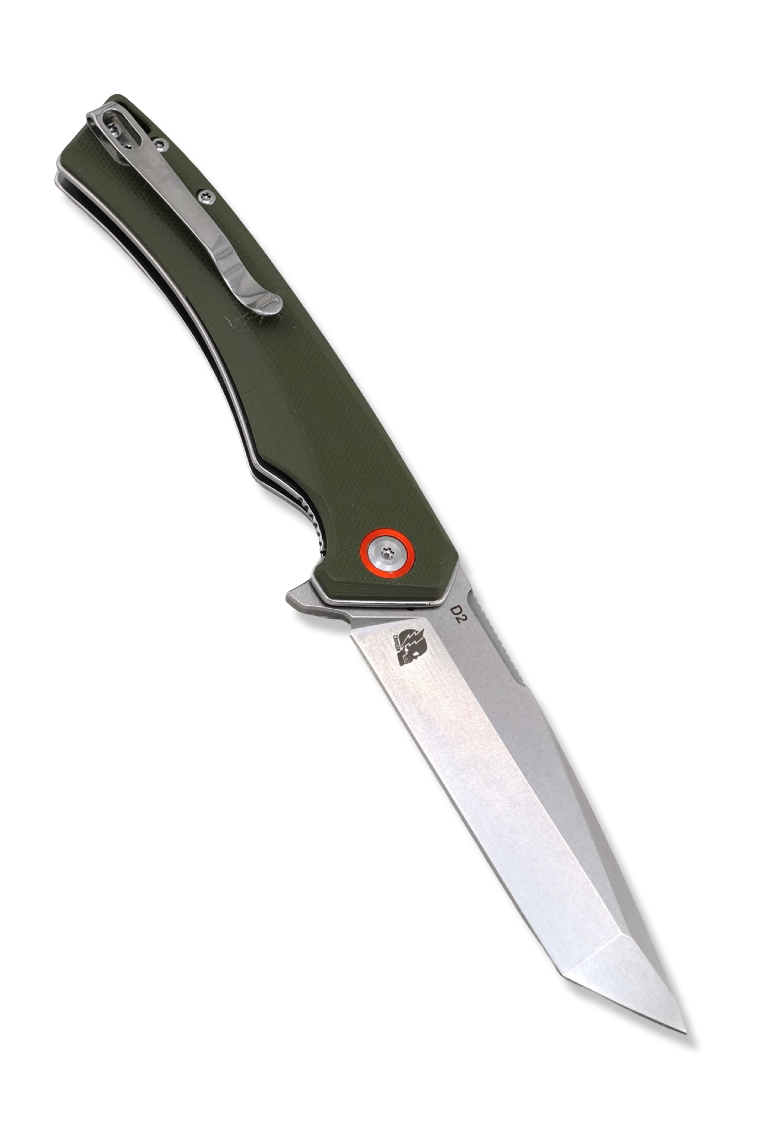 DB5 Tanto Folder - OD Green G-10 Handle / Stonewash