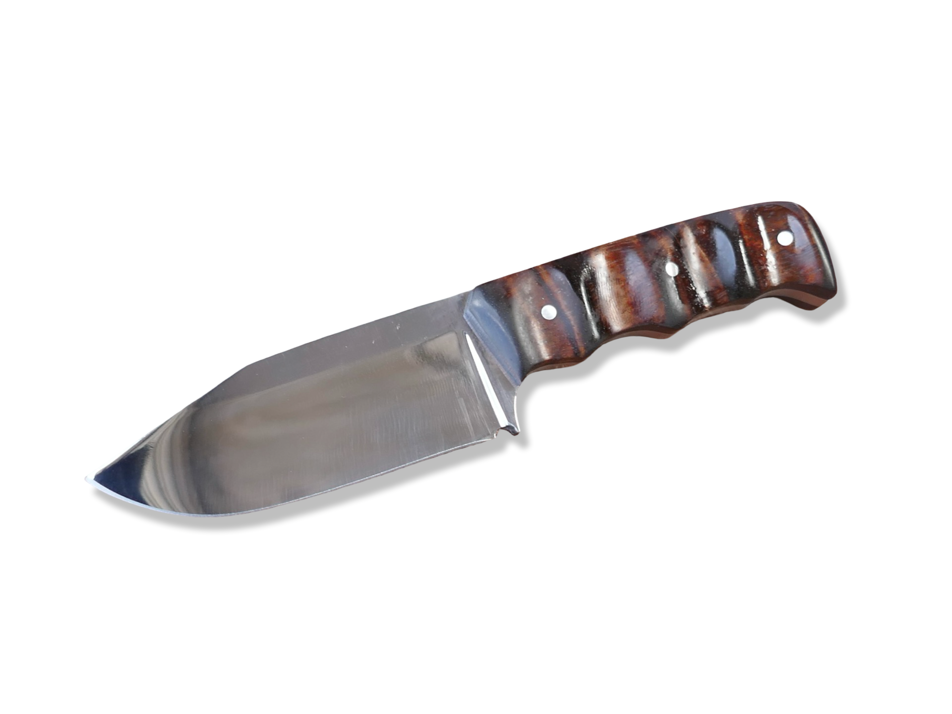 Slayer Mini Hollow Grind Custom - Mirror Polished / Hawaiian Koa Handle / Sheath Included