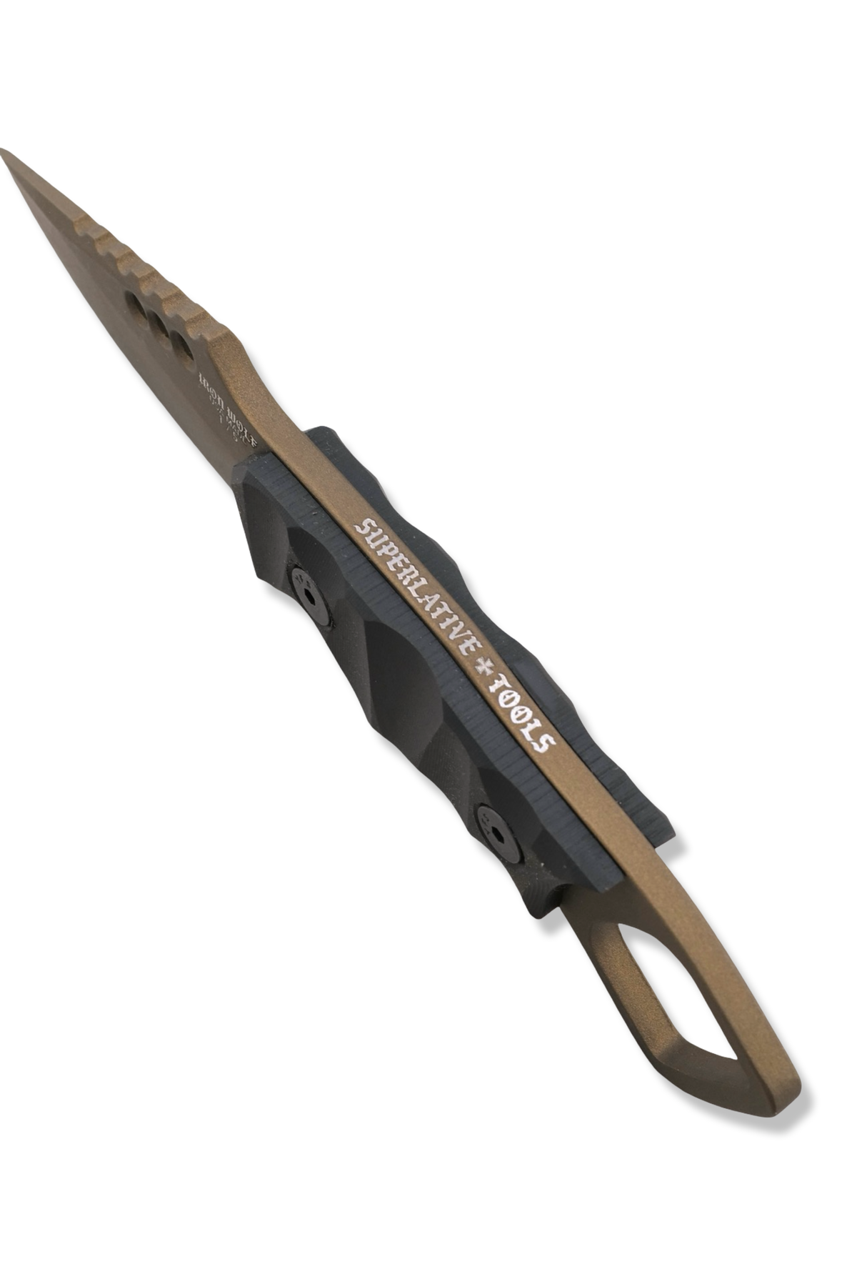 RPM Iron Wolf - Burnt Bronze Cerakote / Black Richlite Handle / Numbered 1 -5 / Leather Sheath Included
