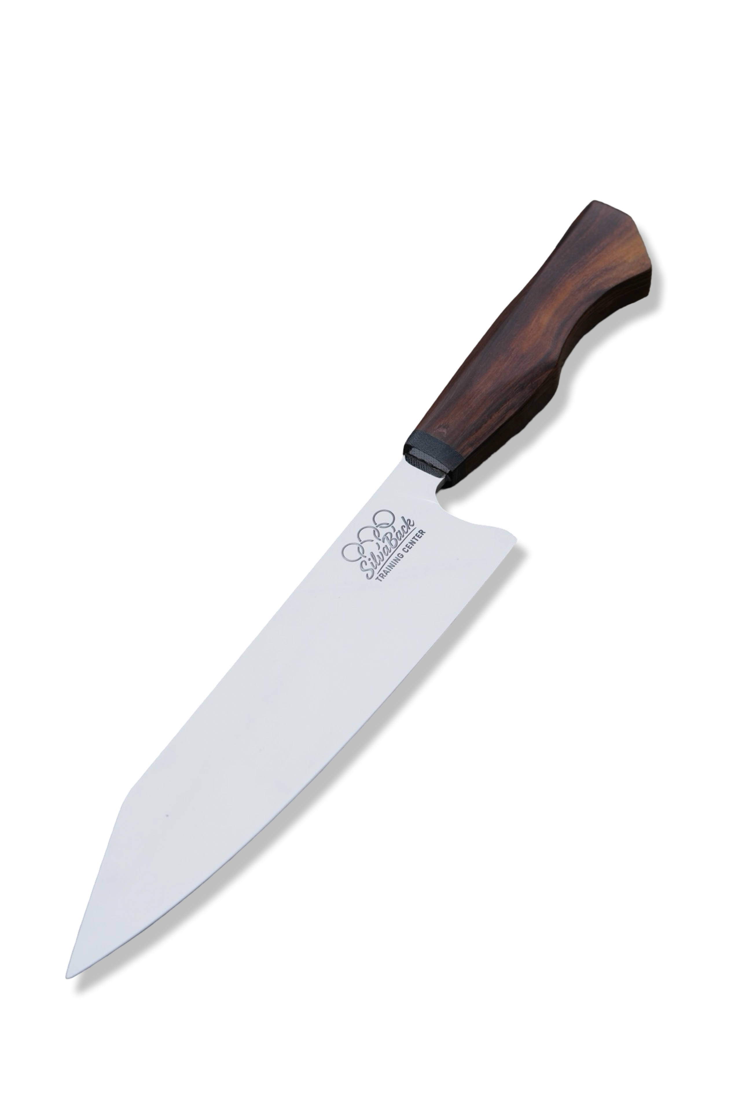 Custom Hidden Tang Chef - Mirror Polish / Iron Wood + Micarta Handle