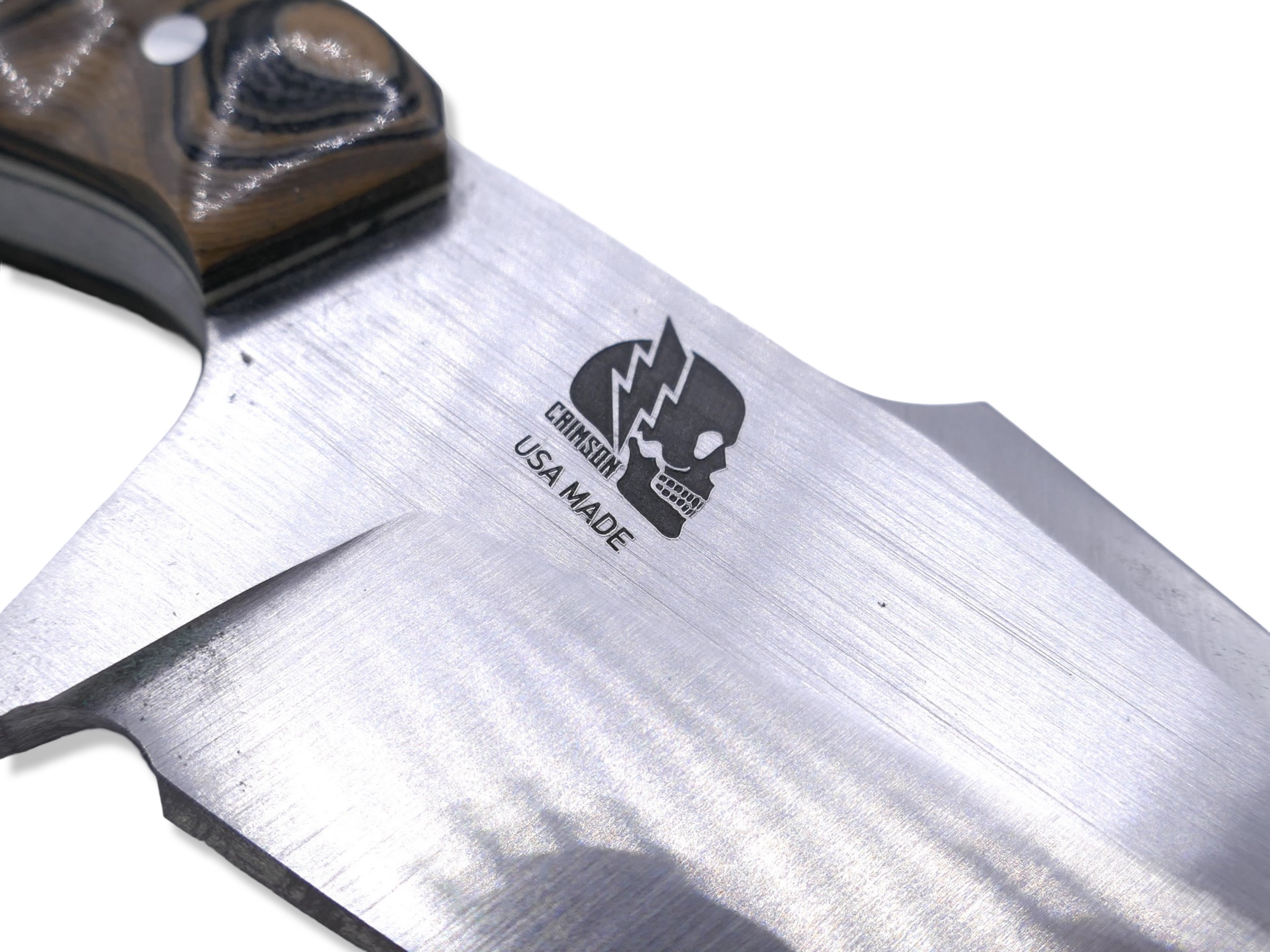 Reaper Custom 1 of 1  - Satin Finish / G-10 Burl + Ivory G-10 Handle