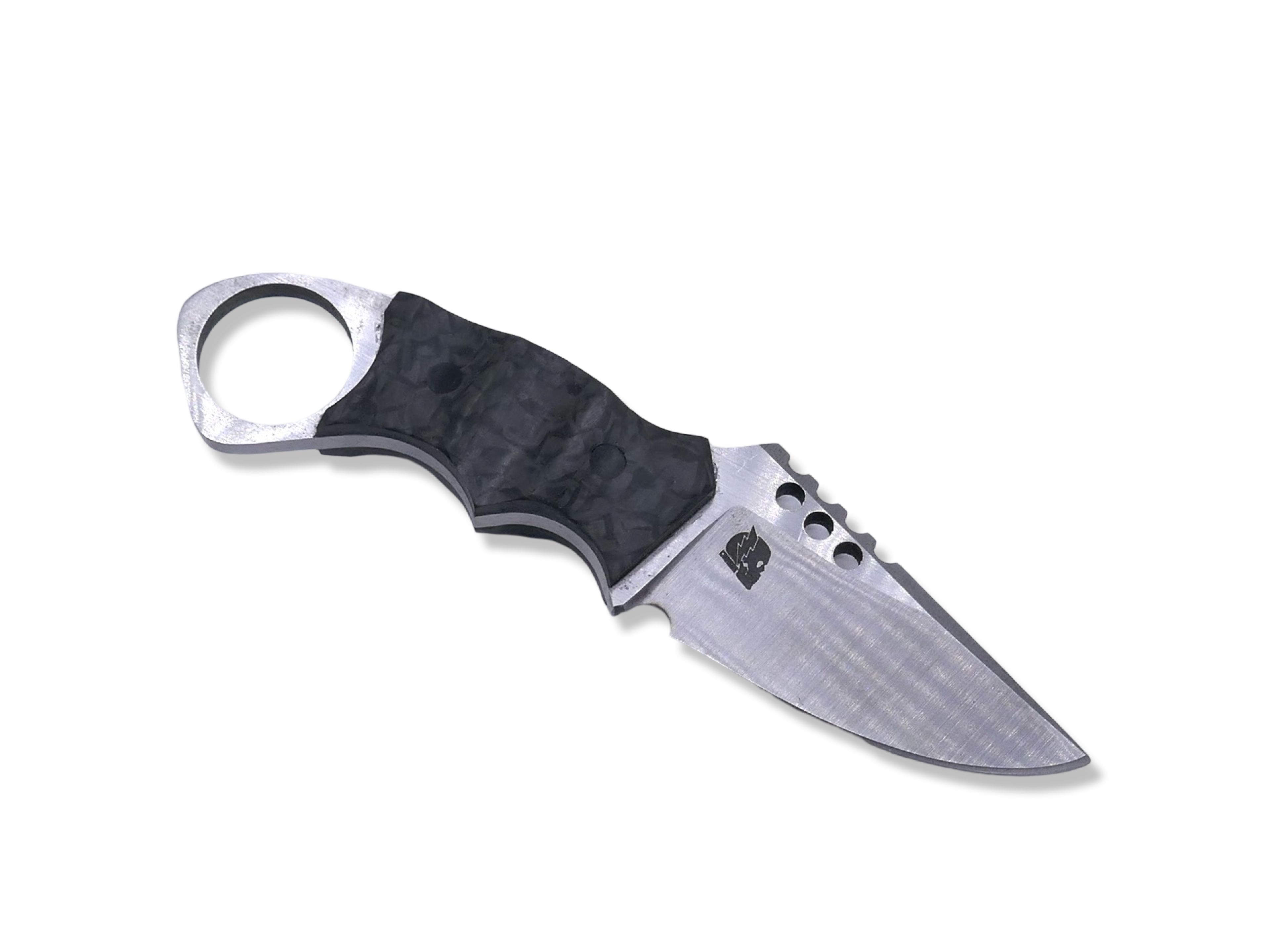 IRON WOLF Custom 1 of 1  -  Satin Finish / Carbon Fiber Handle / Sheath Included