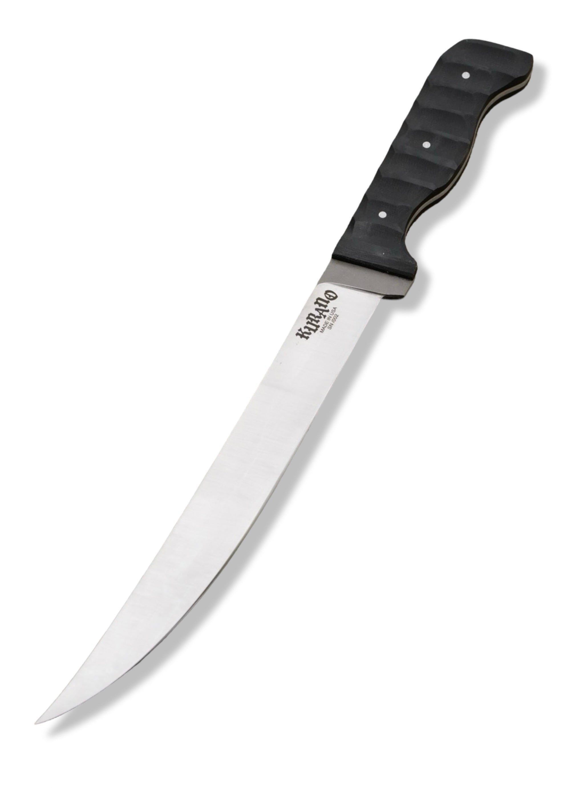 Kurano Filet - Satin Finish / Stainless Steel / Black G-10 Handle / Kydex Sheath