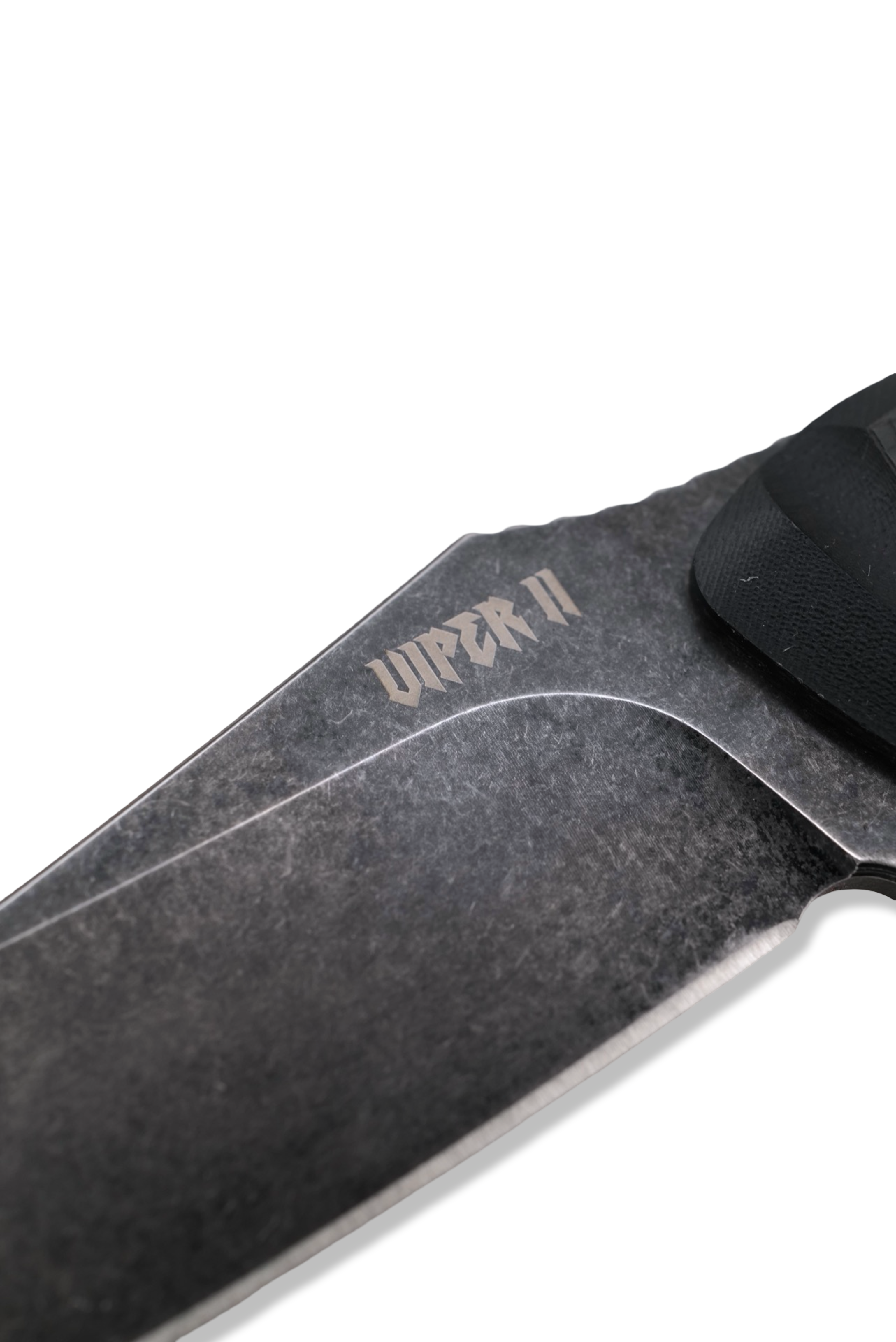 Viper II - Dark Stonewash / Textured Carbon Fiber Handle / Kydex Sheath Included