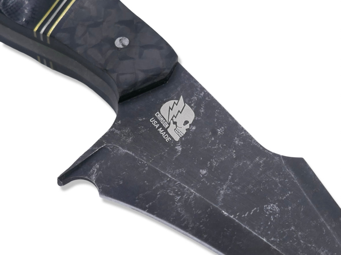 Kreaper Custom 1 of 1 -  Carbon Fiber Front / Brass + Nickel Split / Black G-10