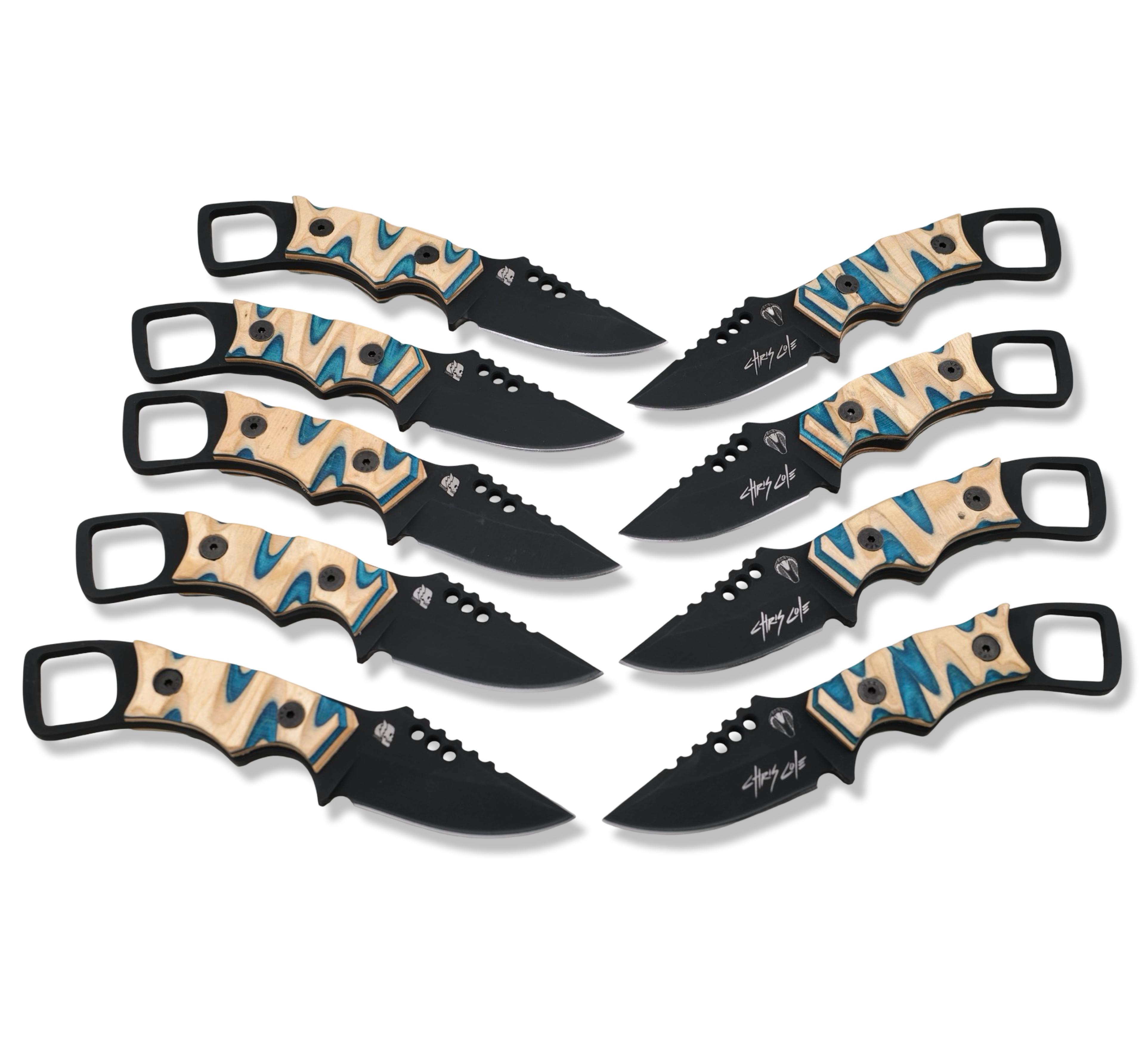 RPM Iron Wolf  “ CHRIS COLE EDITION “ - Black Cerakote / Chris Cole Skateboard Handle / Limited to 10 Pieces / Leather Sheath Included