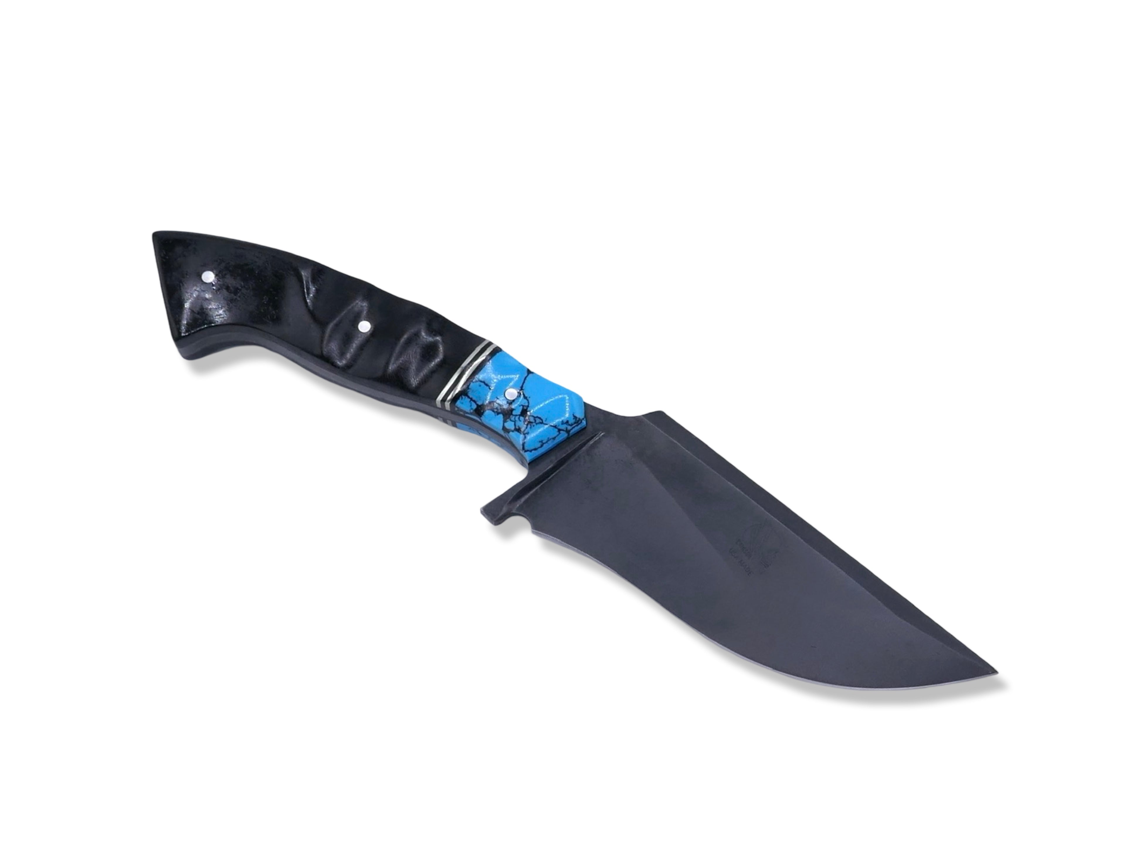 Destroyer Custom 1 of 1  Compound Reaper - Tungsten Finish / Tru Stone Front / Double Nickel Splits / Ebony Handle